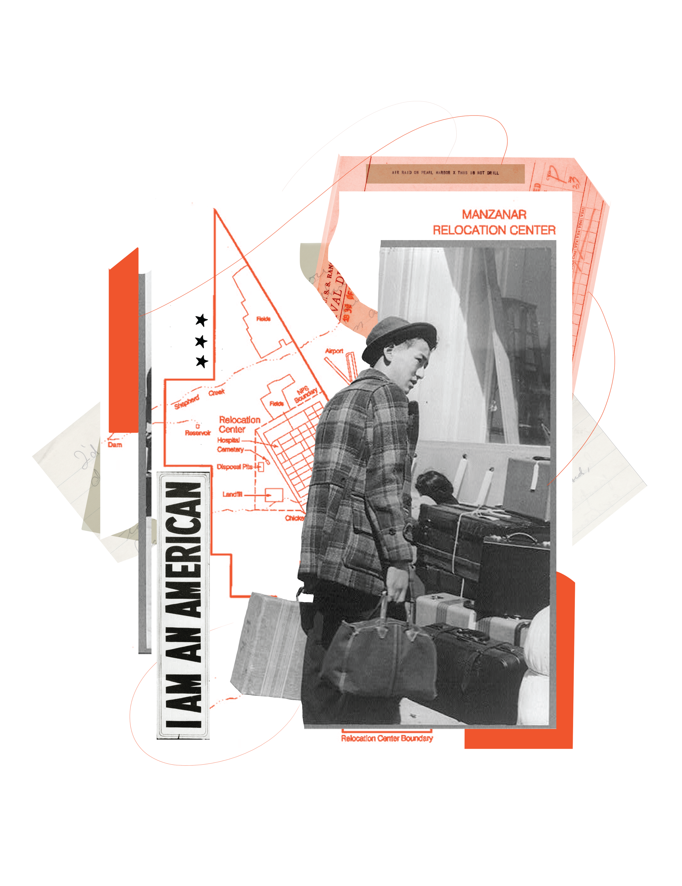 Japanese Internment Collages