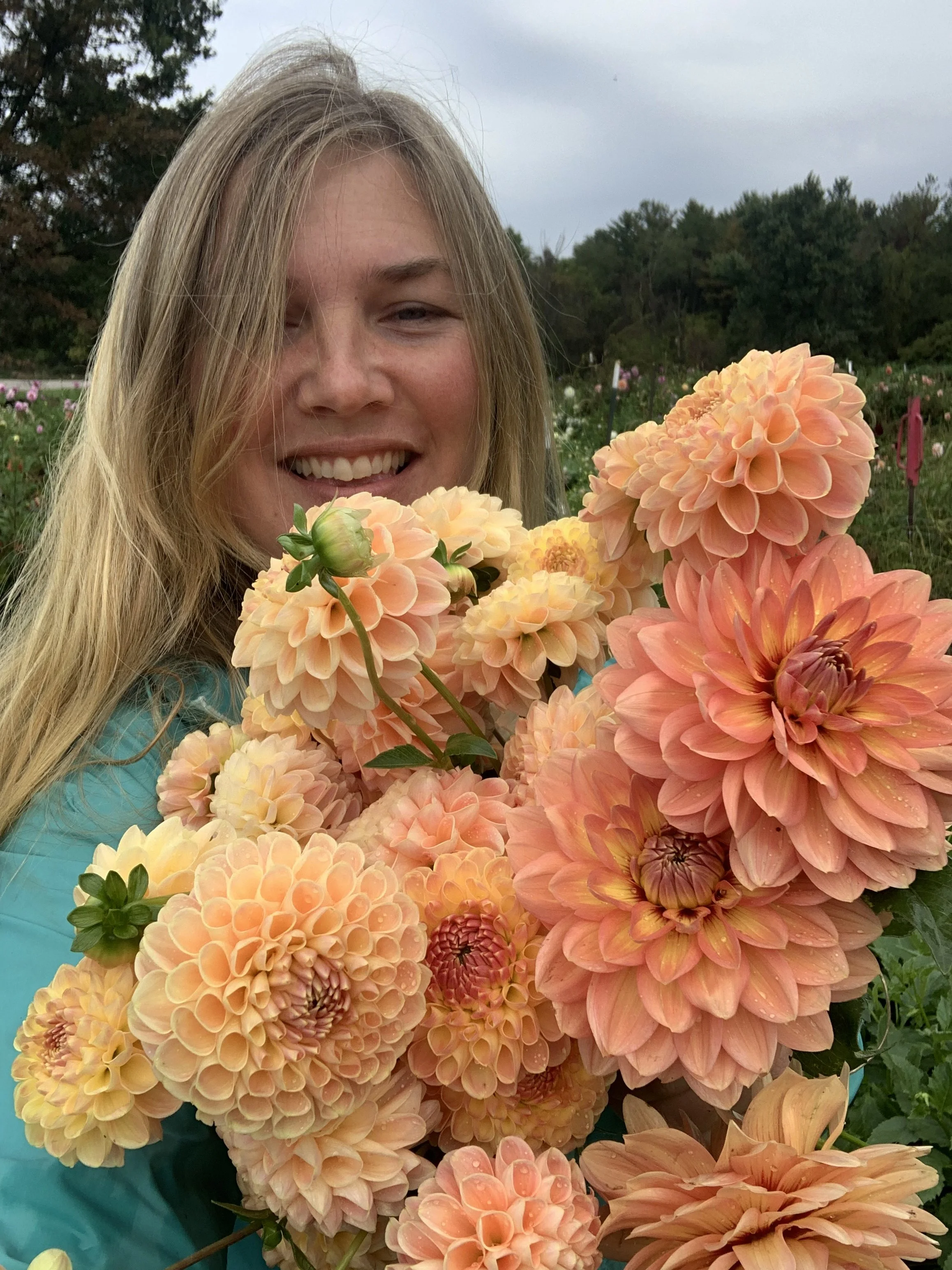 Farm-fresh floral arrangement from Rocklands Farm Winery