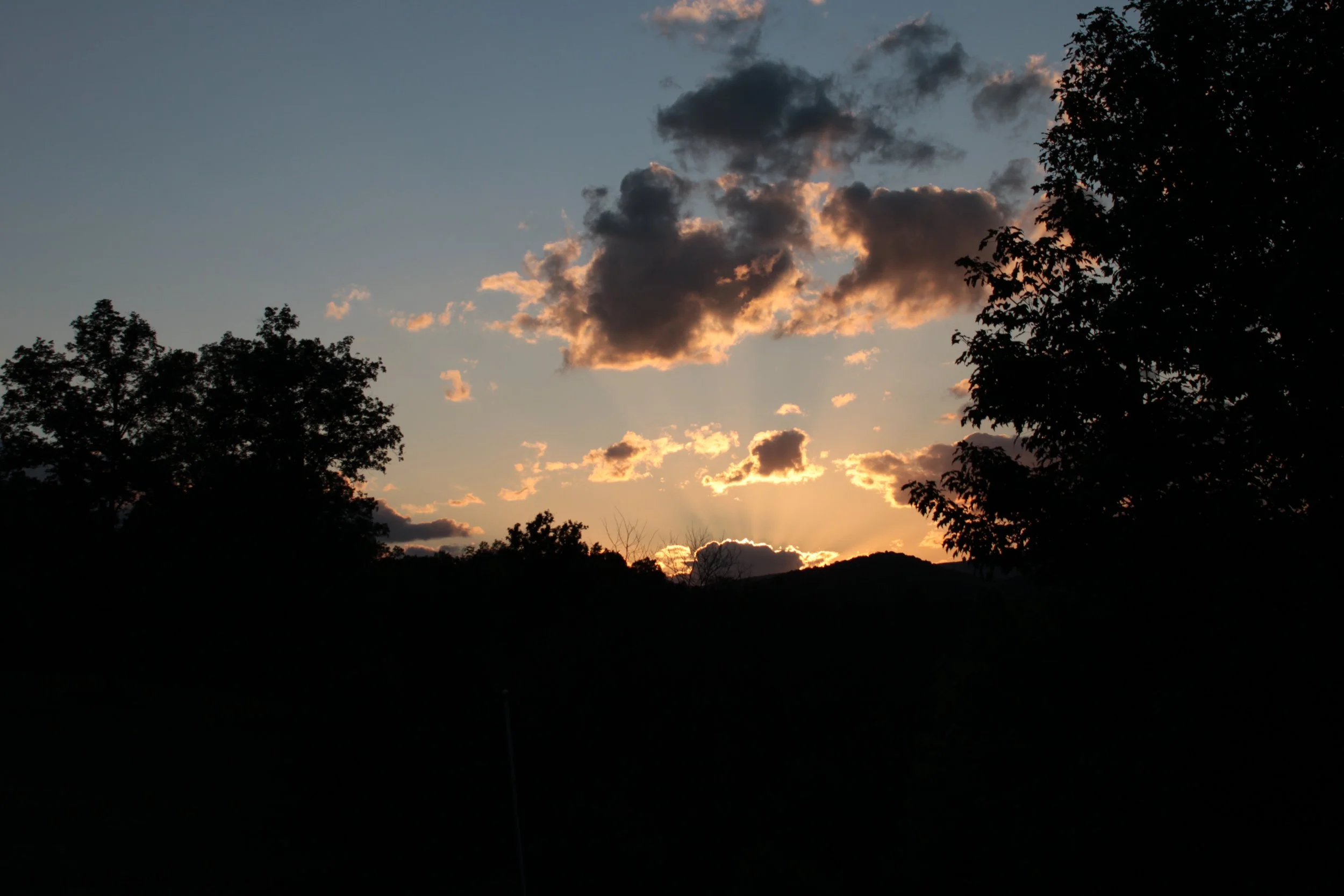 Shimmering Sunlit Clouds