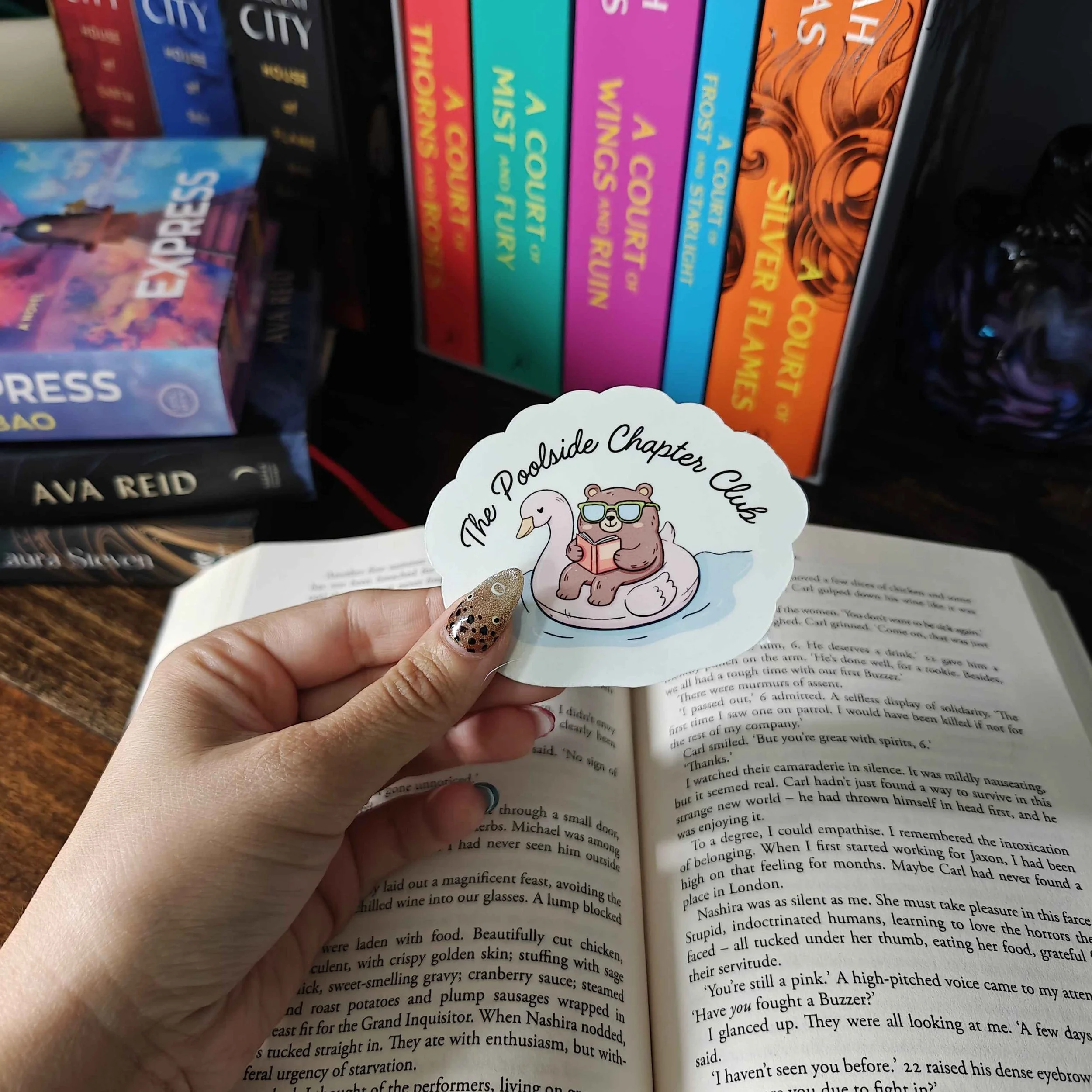 The Poolside Chapter Club Sticker | Bookish Inspired