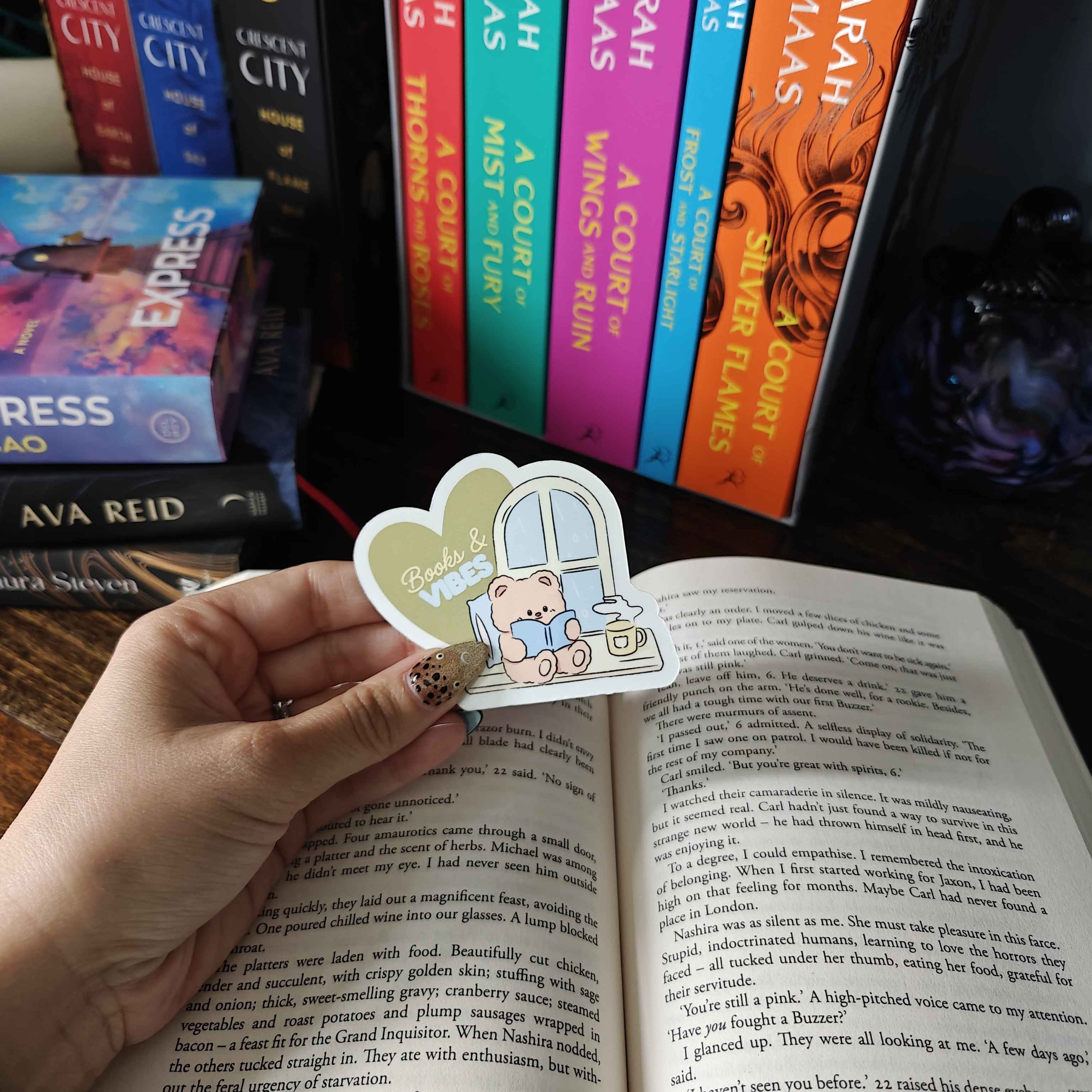 Books & Vibes Sticker | Bookish Inspired