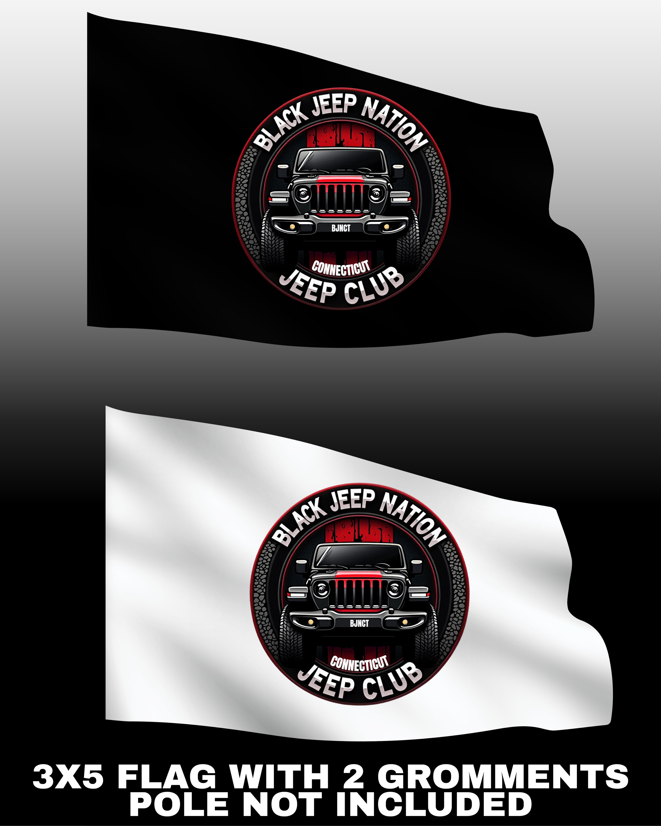 BLACK JEEP NATION FLAG