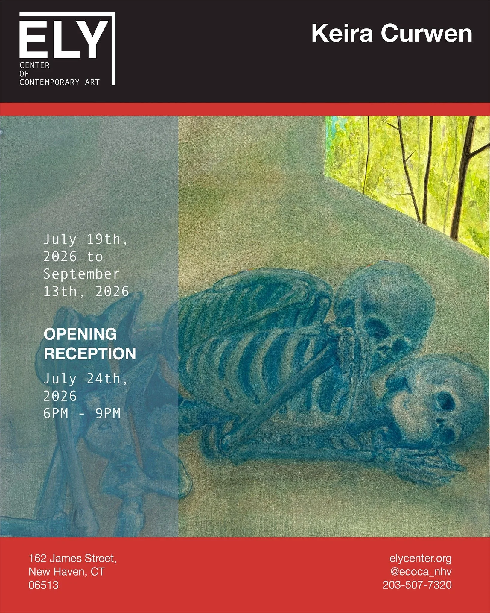 Opening Reception: Friday, July 24, 6-9pm

Please join us for the Opening Reception of Keira Curwen's new solo exhibition!
Keira has been an Artist-in-Residence here at the Ely Center for the Spring '26 cohort. We are so pleased to present her work a