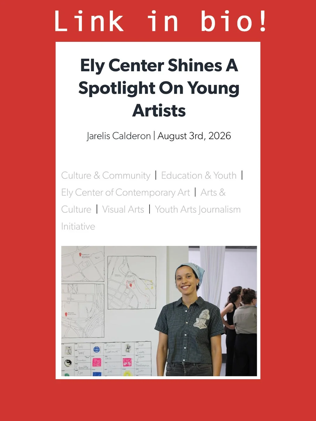 Here is an article about our ongoing Summer Apprenticeship Program show! Give it a read by clicking the link in bio (in Linktree.)
The show runs until August 9, so come see it soon!