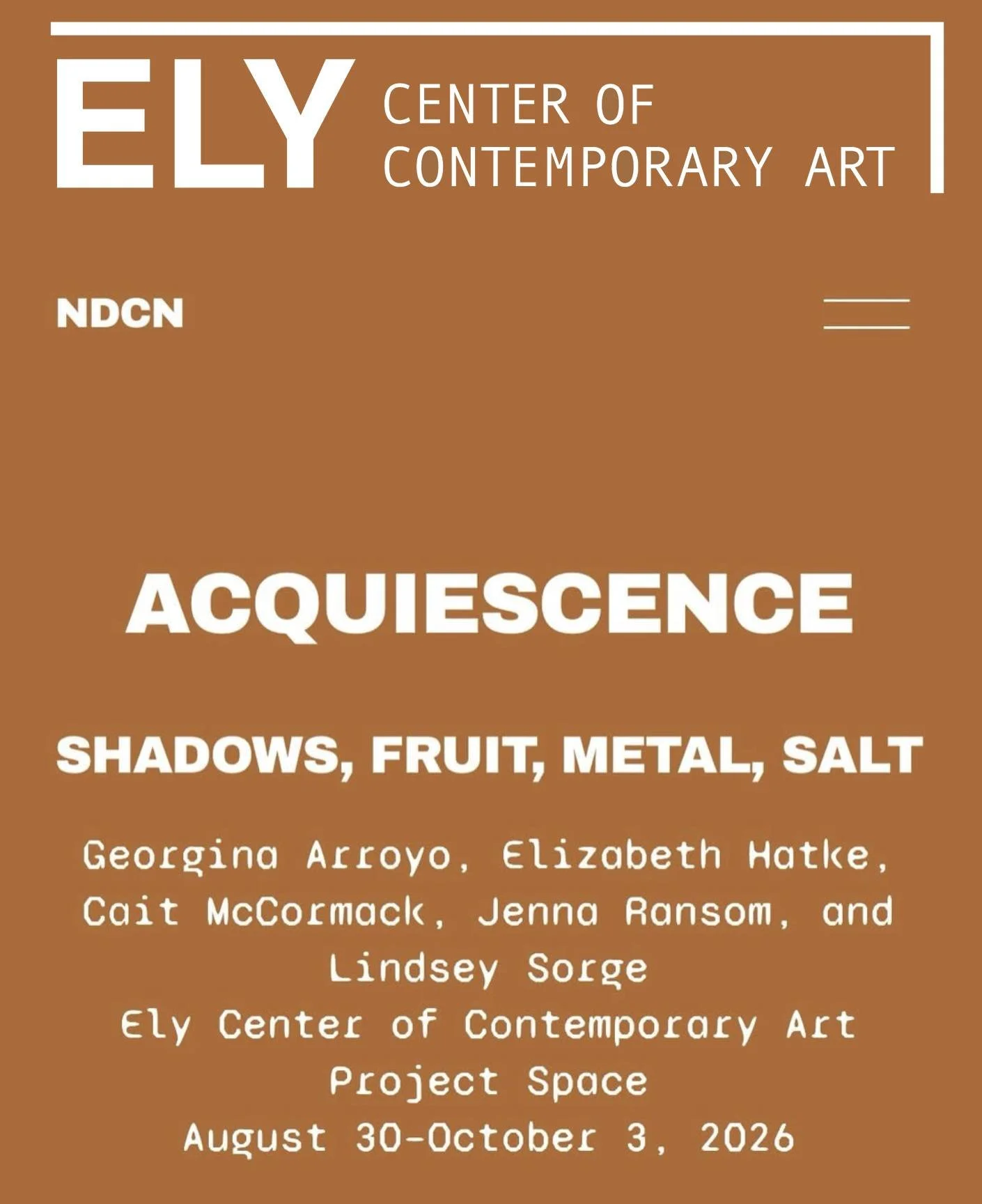 New Project Space show is on view starting Sunday, August 30!

curated by Lucas Moran @lucas_moran_ 
(as part of @_end_scene)

Featuring works by 

Georgina Arroyo @supgeemun 
Elizabeth Hatke @e.hatke 
Cait McCormack @mister_caitlin 
Jenna Ransom @ia