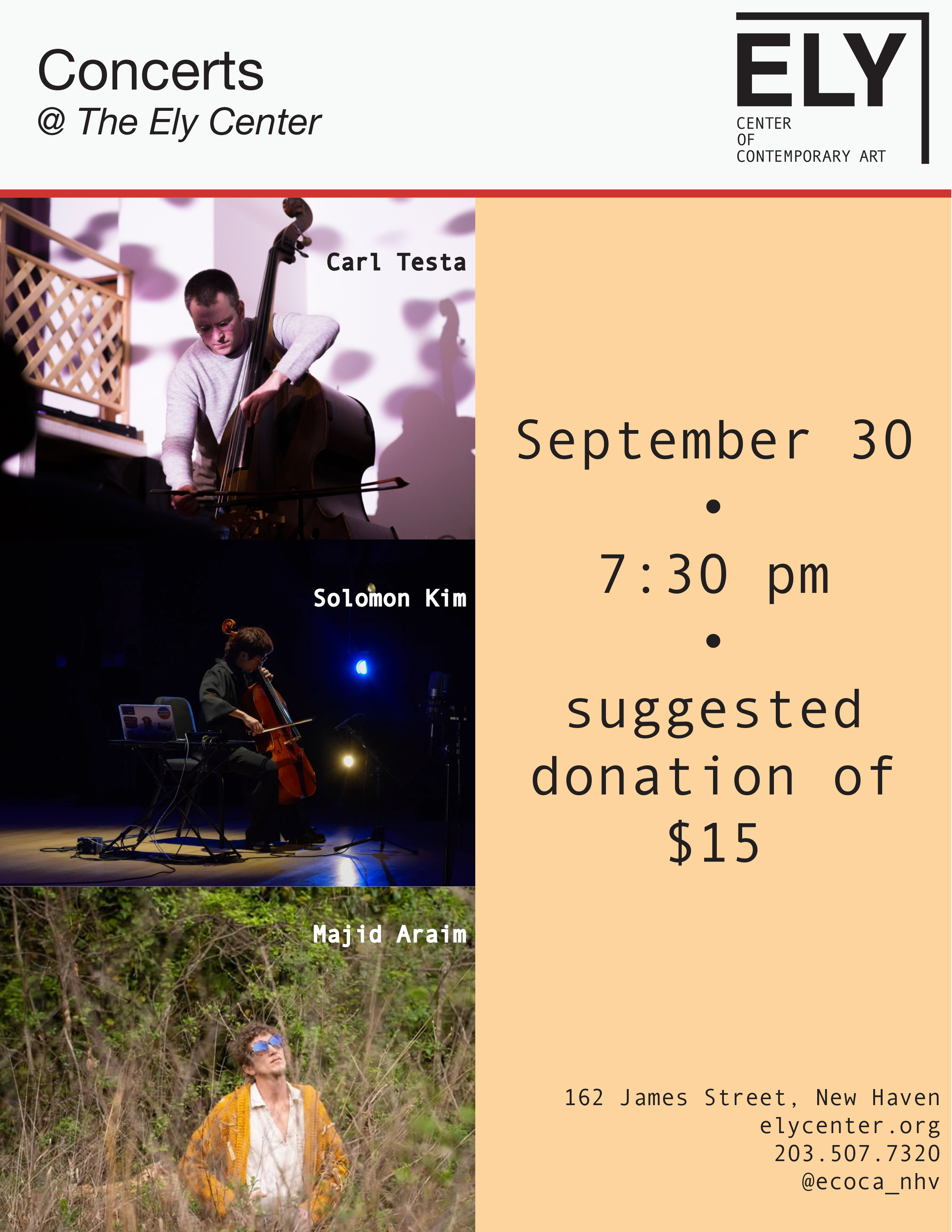 Wednesday, September 30, 7:30pm