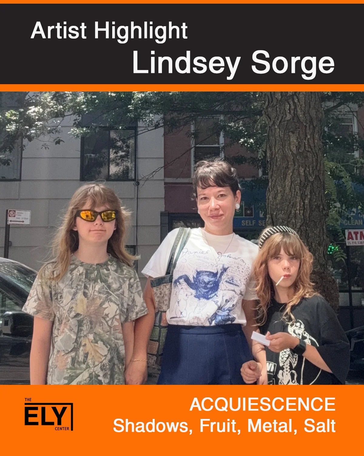 Lindsey Sorge @lindseynsorge

You can see Sorge's work in "Aquiescence- Shadows, Fruit, Metal, Salt" at the Ely Center's Project Space through October 4!

lindseysorge.com
