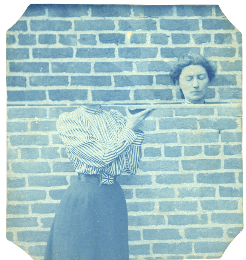 (5) Trick photo by unknown photographer
Cyanotype. British, ca. 1900, NFS

The Christopher B. Steiner Collection
