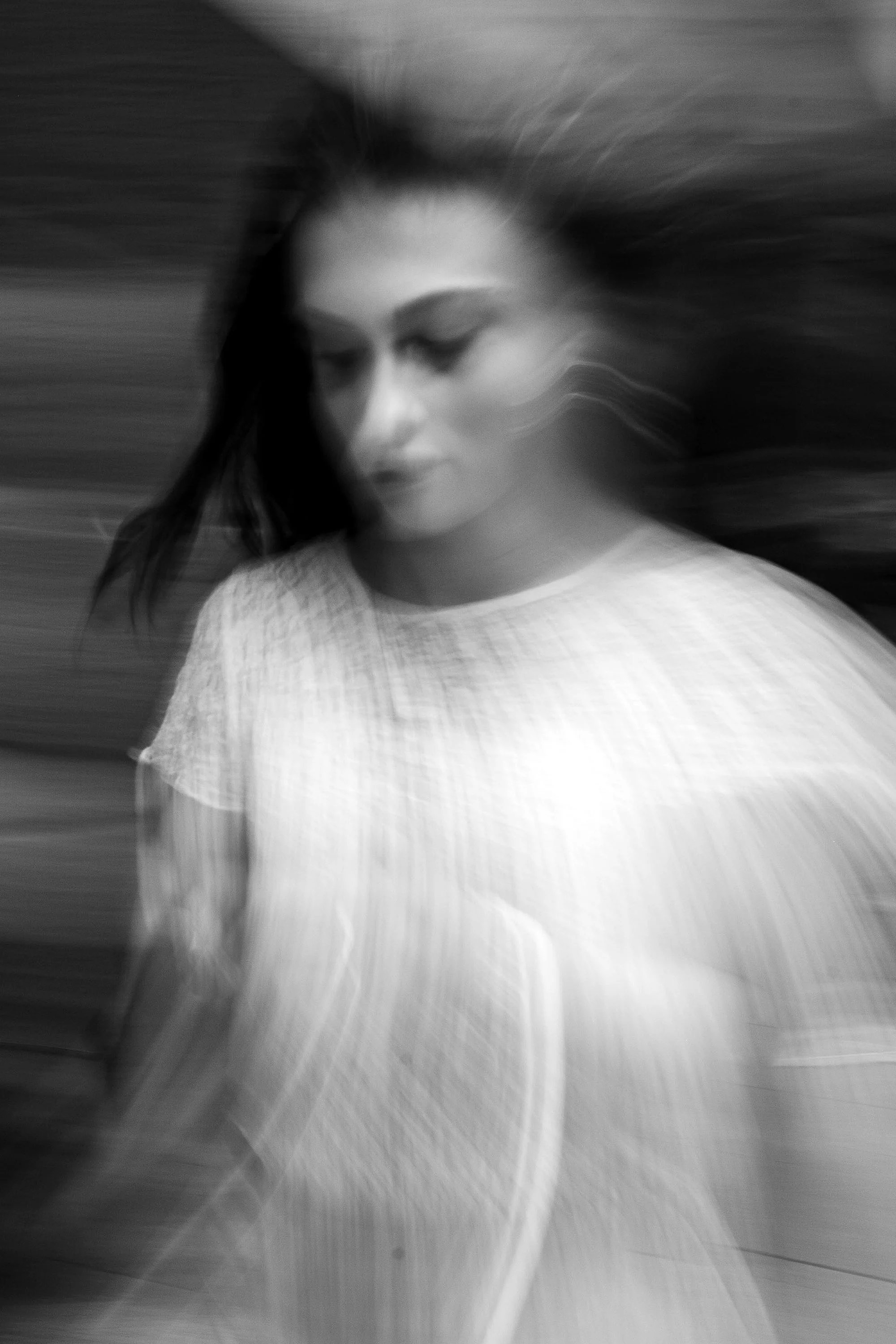 (2) Spiritual Beings Having a Human Experience, #30b, 2025, Ilford B/W archival print, 24”x36”, Edition #1 of 10
