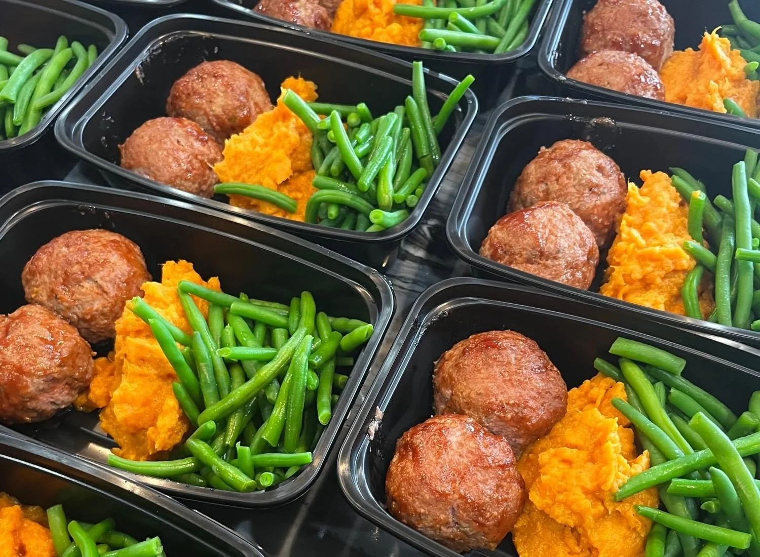 BBQ Lentil Ball Meal