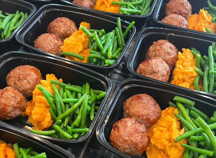 BBQ Lentil Ball Meal