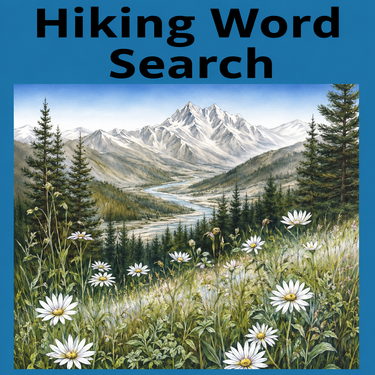 Hiking Word Search Puzzle Book