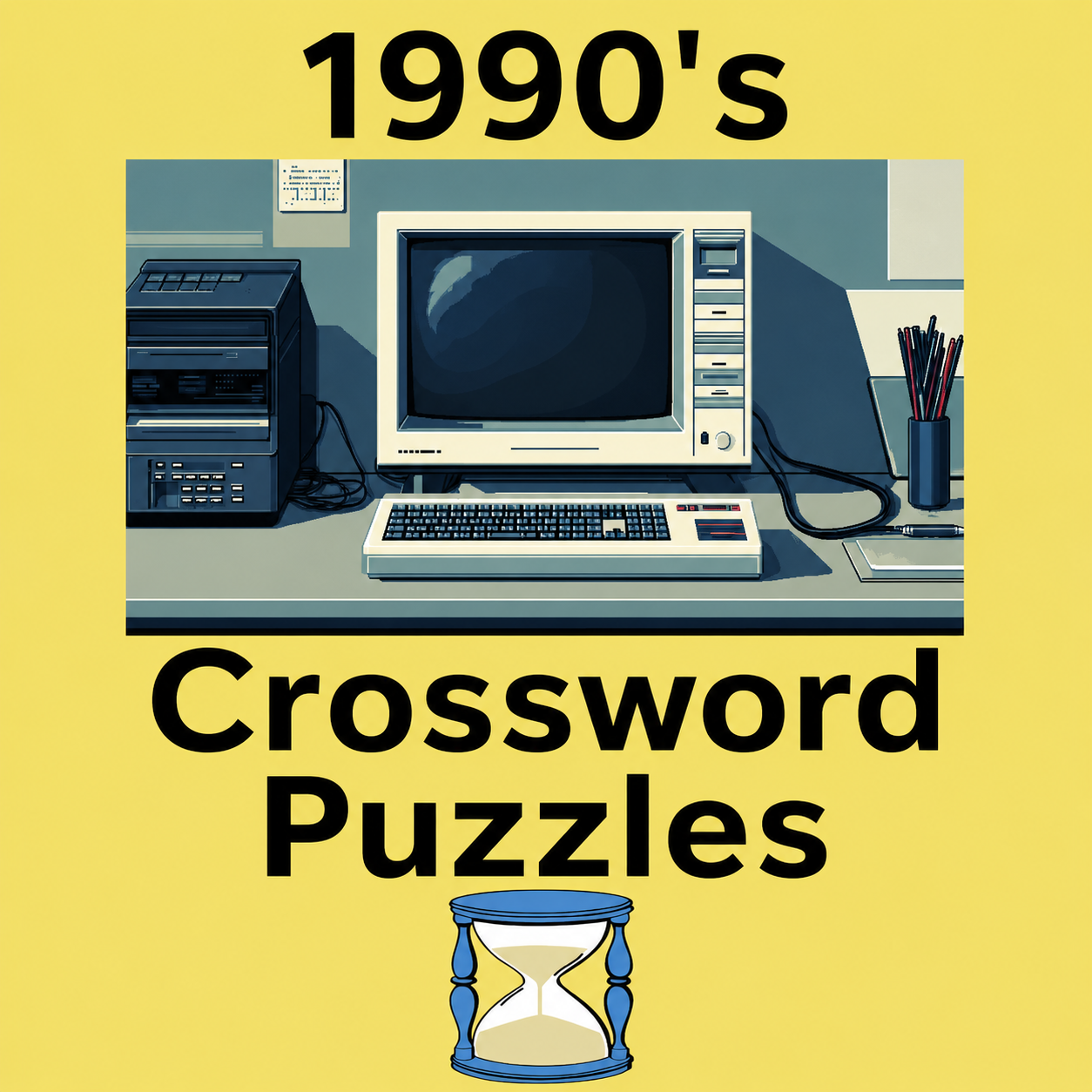 1990s Nostalgia Crossword Puzzle Book
