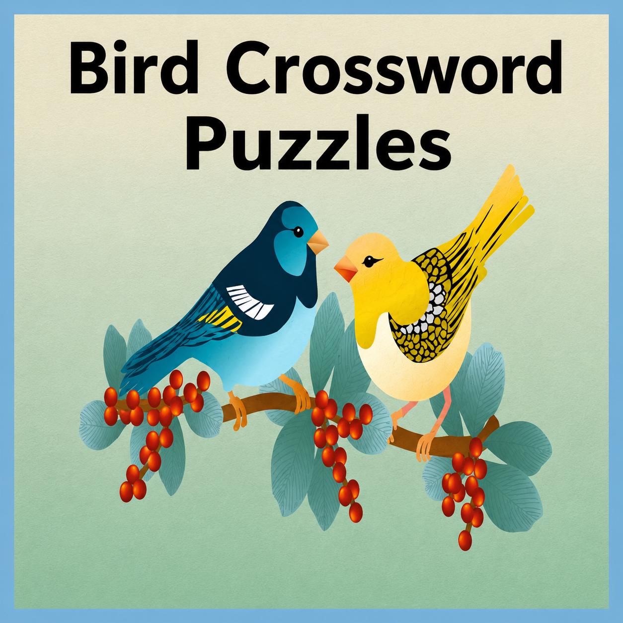 Bird Crossword Puzzle Book: A Feathered Challenge