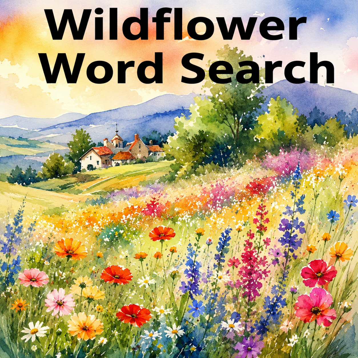 Wildflower Word Search Puzzle Book