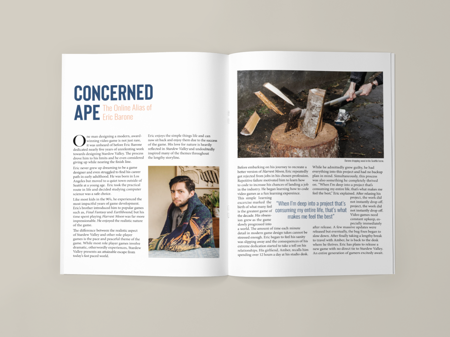 Eric Barone Feature Magazine