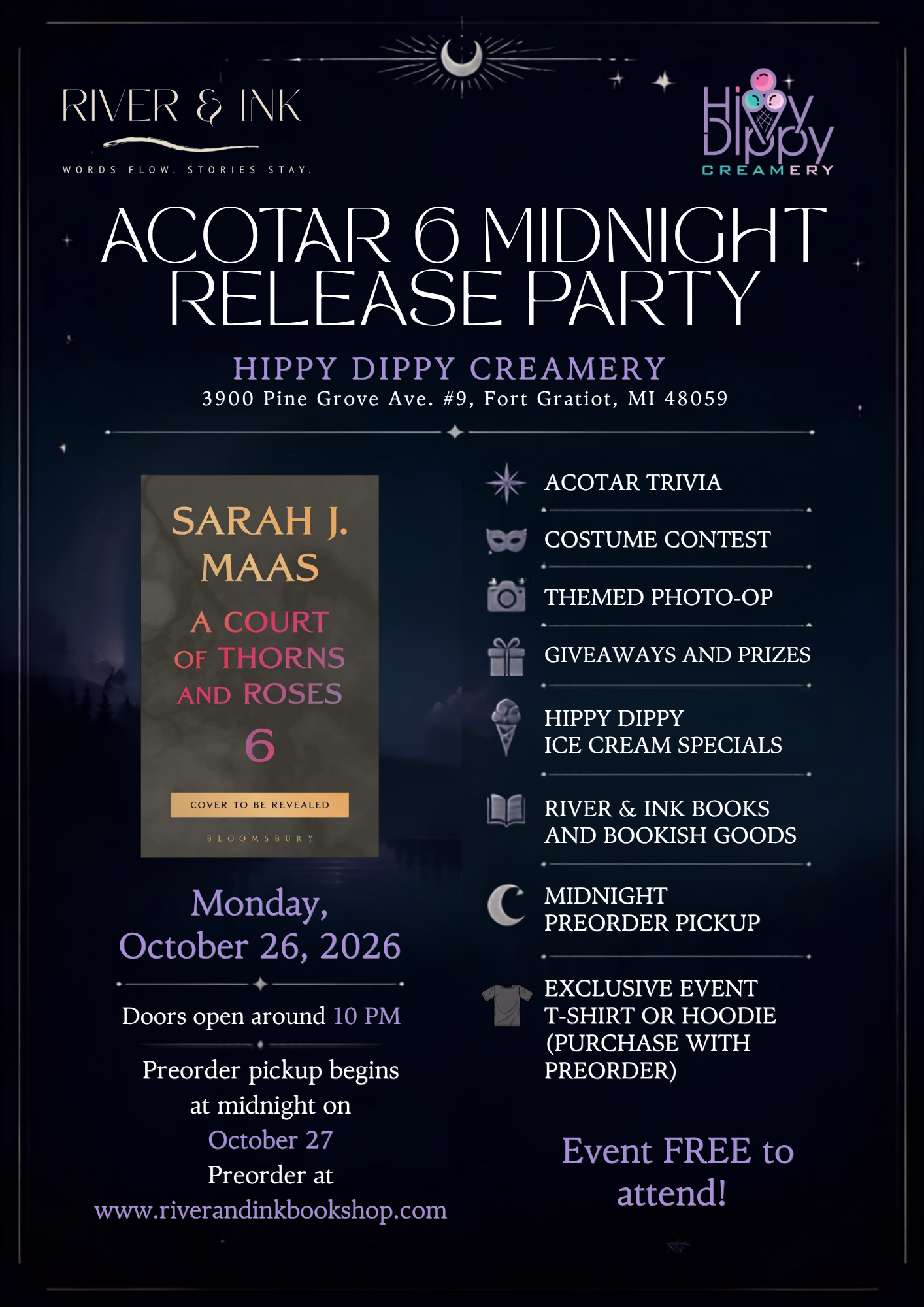 ACOTAR 6 + Midnight Release Tee