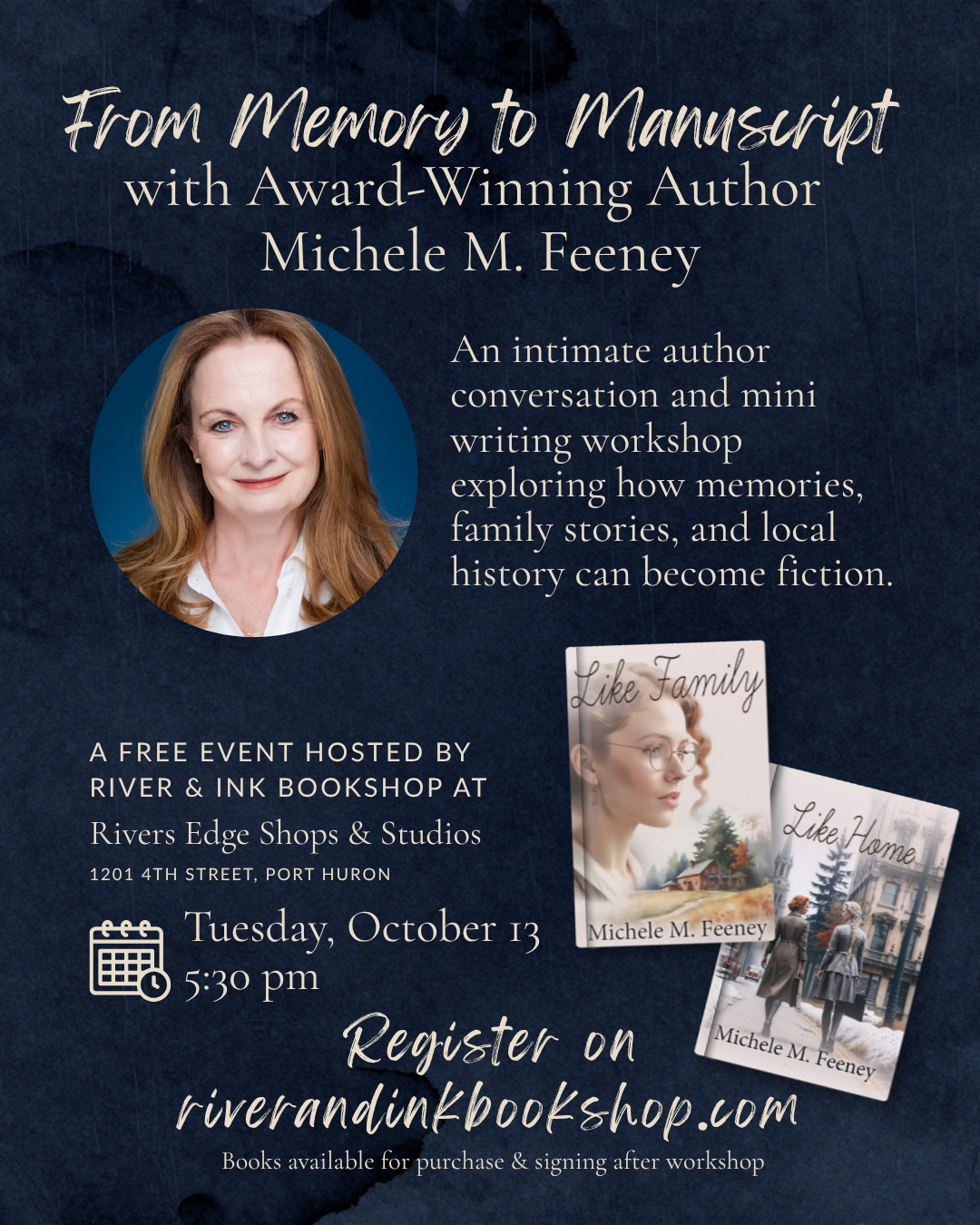 From Memory to Manuscript with Award-Winning Author Michele M. Feeney