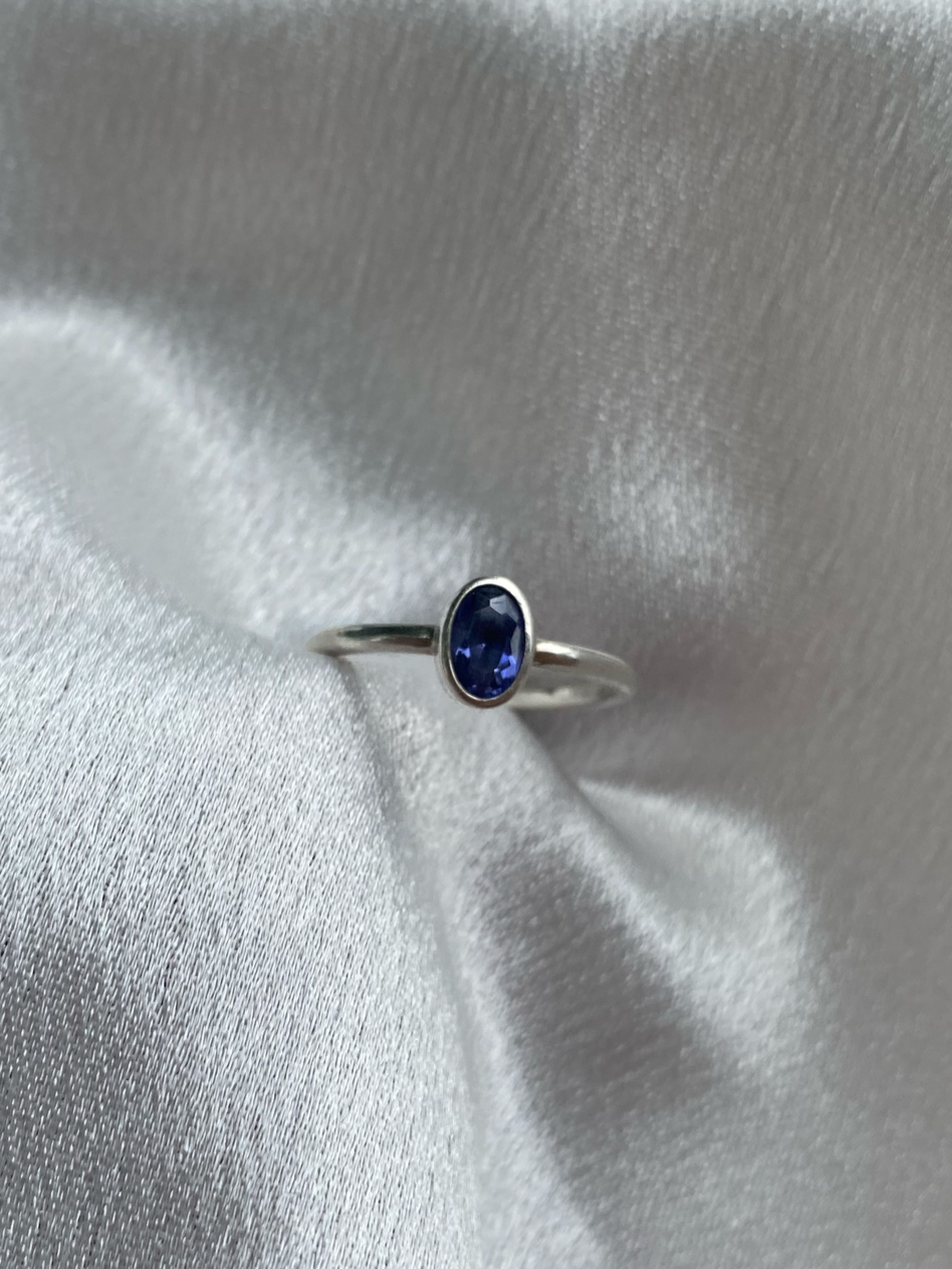 925 sterling ring mer een Tanzania steen
