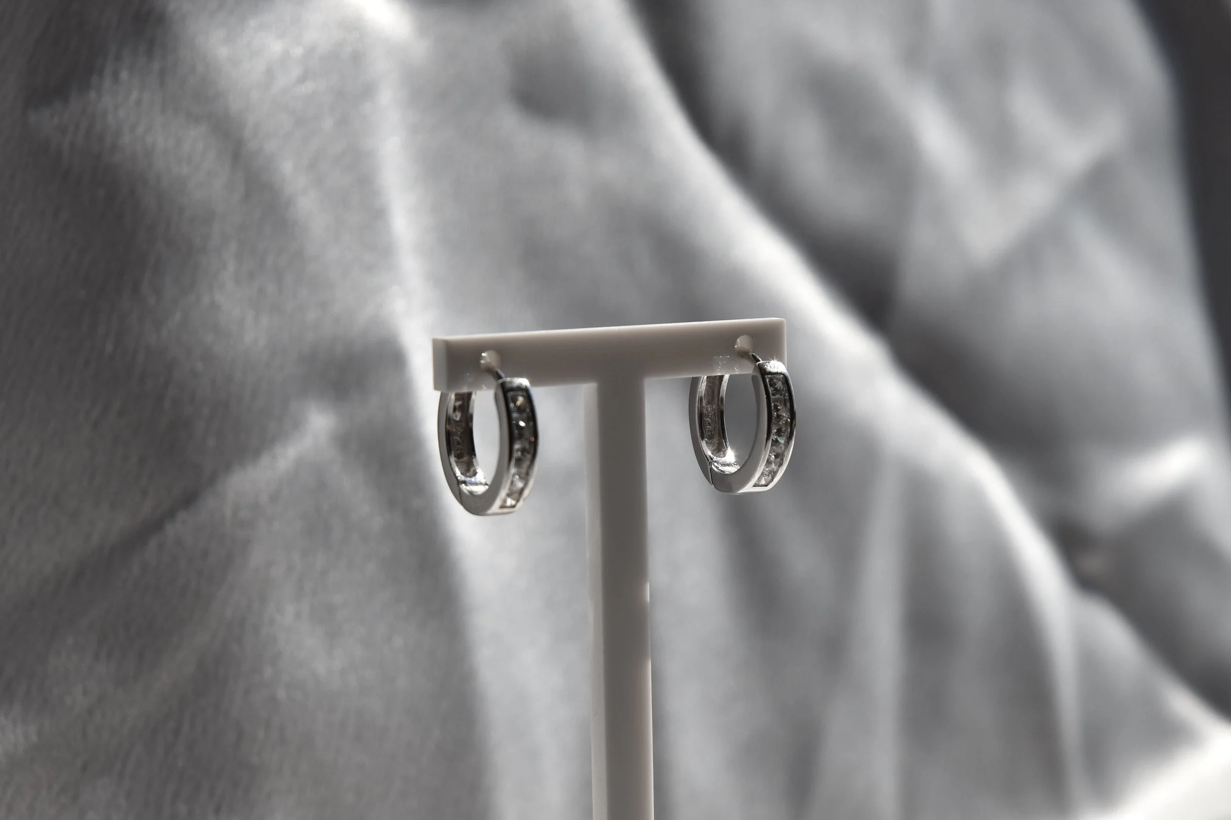 925 sterling zilveren oorcreolen met zirconia