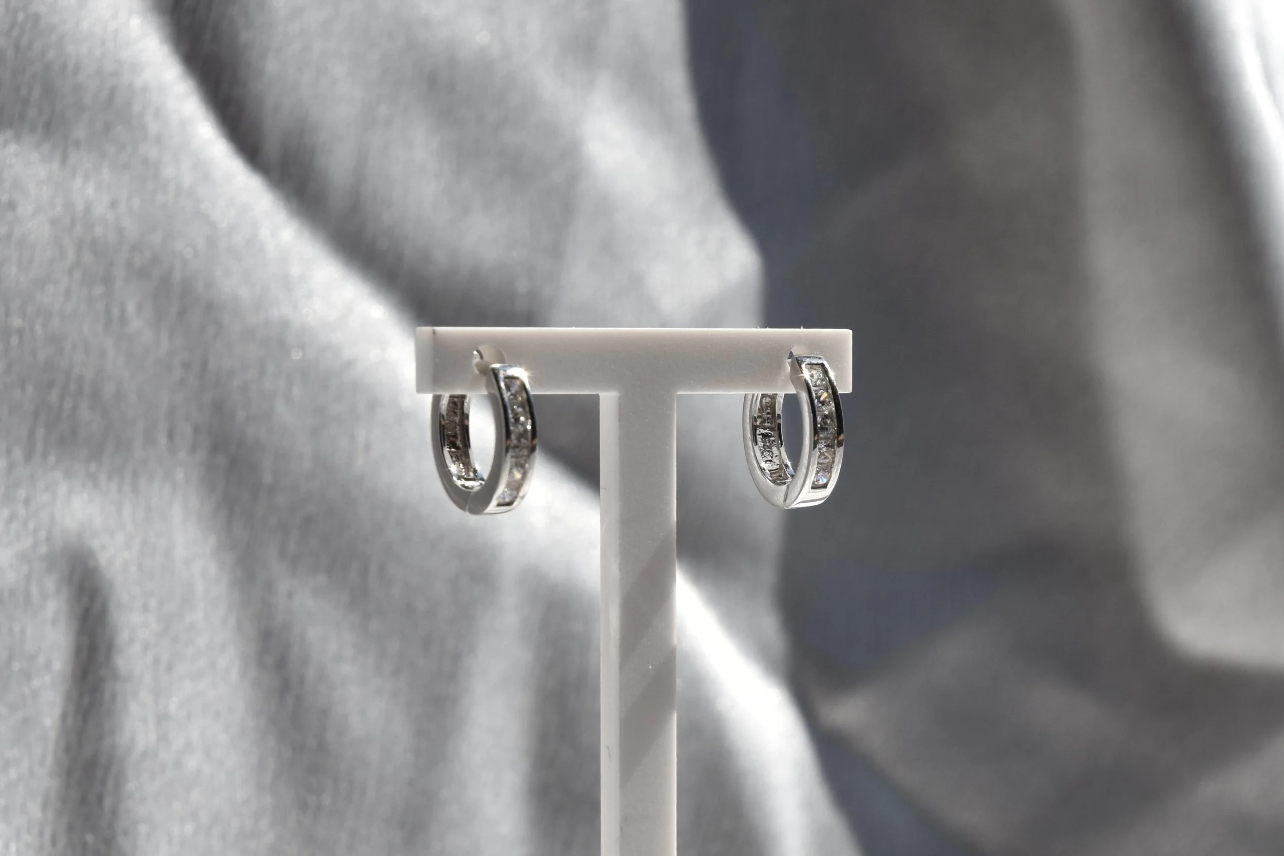 925 sterling zilveren oorcreolen met zirconia