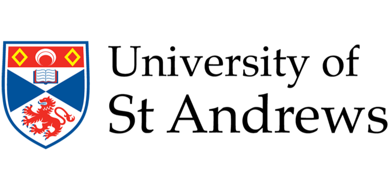 The University of Edinburgh logo featuring a shield with a red lion, a book, and geometric shapes, alongside the university name.