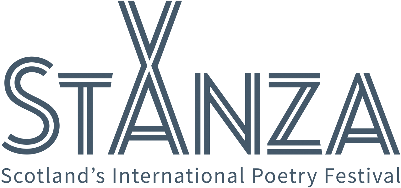 Logo of StAnza, Scotland's International Poetry Festival, in stylized text.