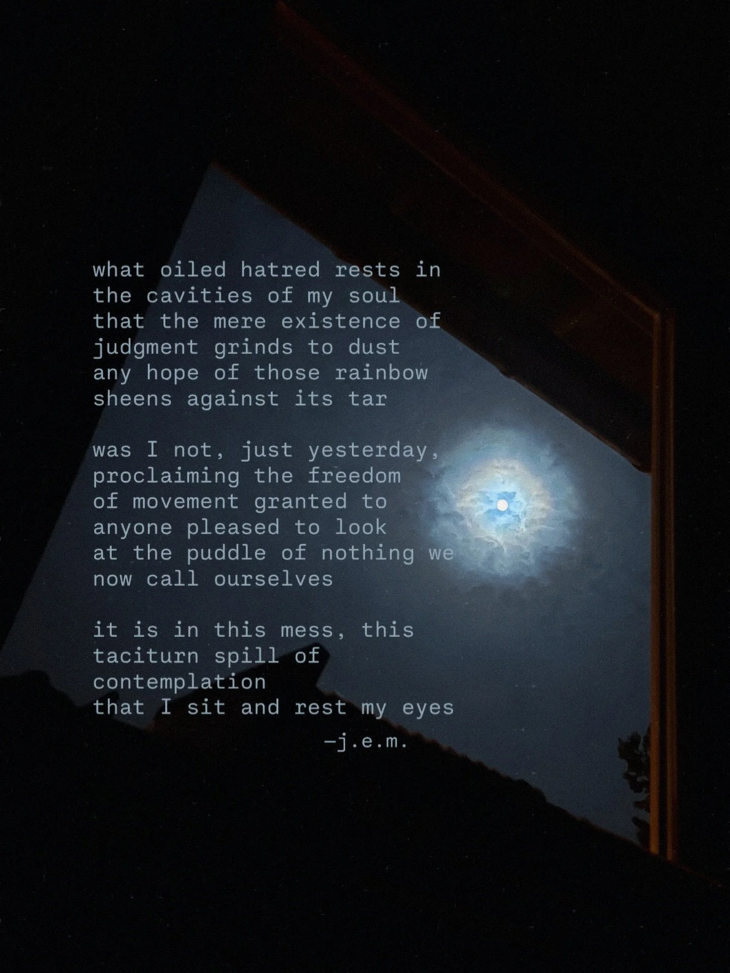 Do you catch yourself despising?
Untitled &mdash;j.e.m. 

#poetry #poems #lgbtqpoets #writingcommunity #writersofinstagram