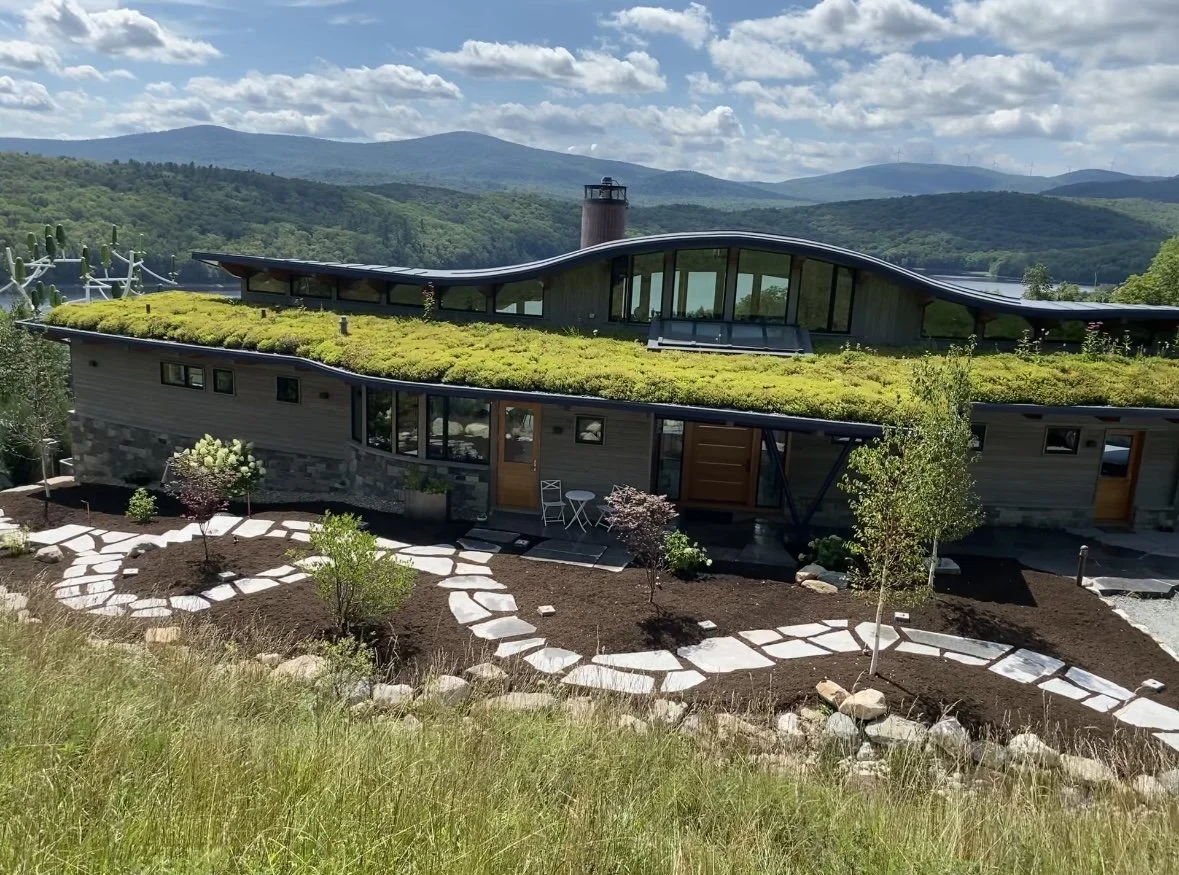 landscape design with natural stone
