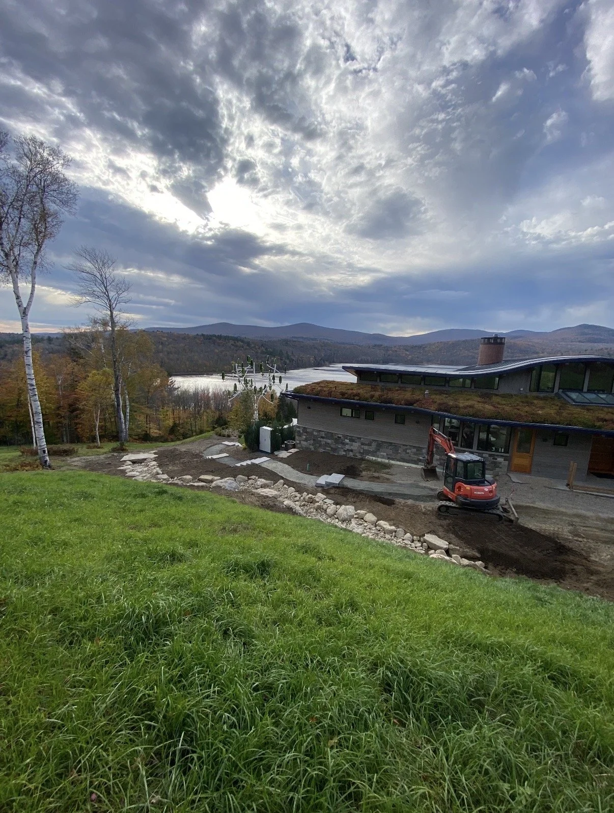 landscape construction, waterfront property