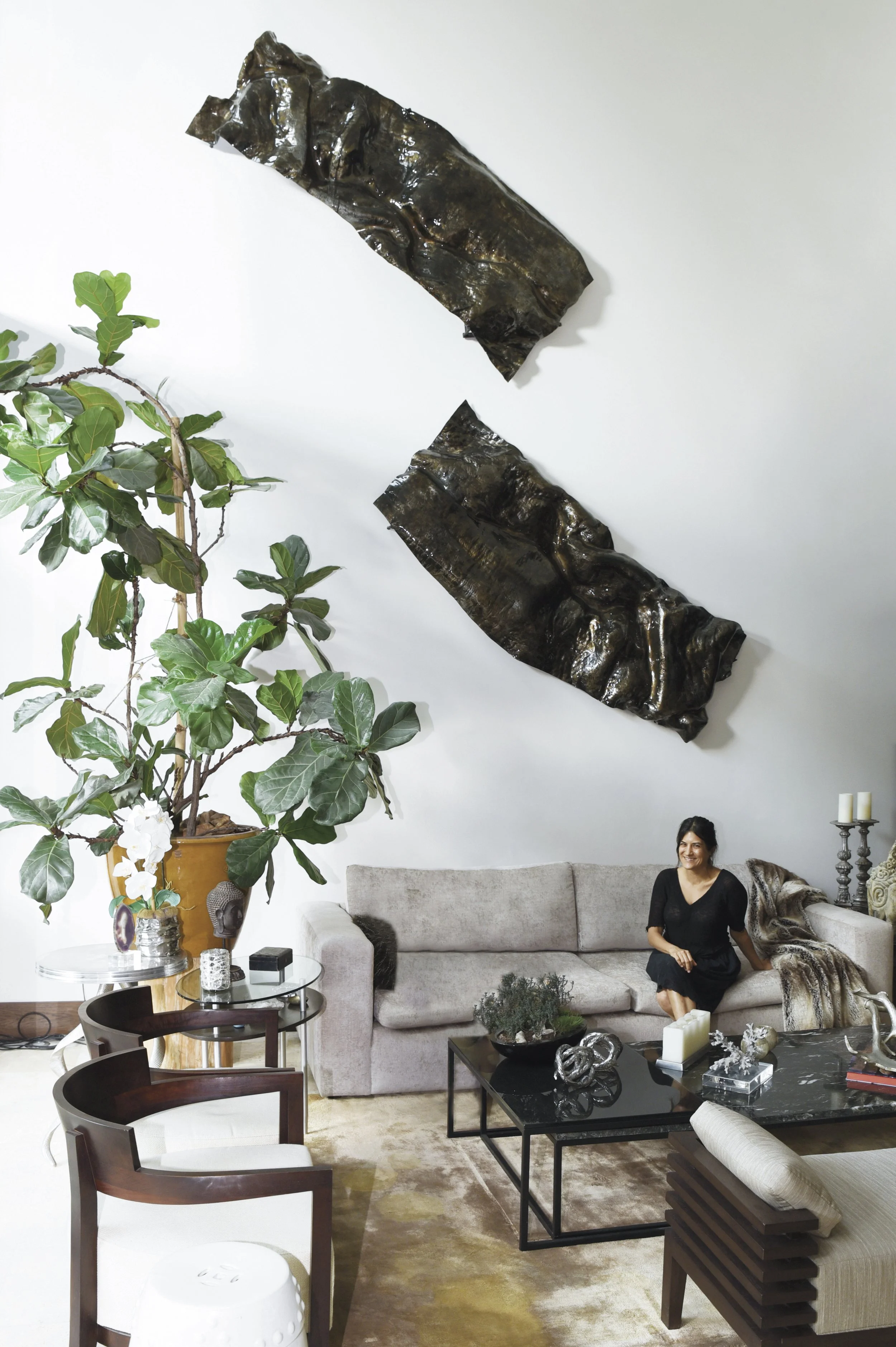 A composition capturing the fluid, tactile quality of folded textiles frozen in crystal next to a north-facing window. The deeply wrinkled surfaces interact with the soft natural light, shifting their subtle gradients across different seasons of the 