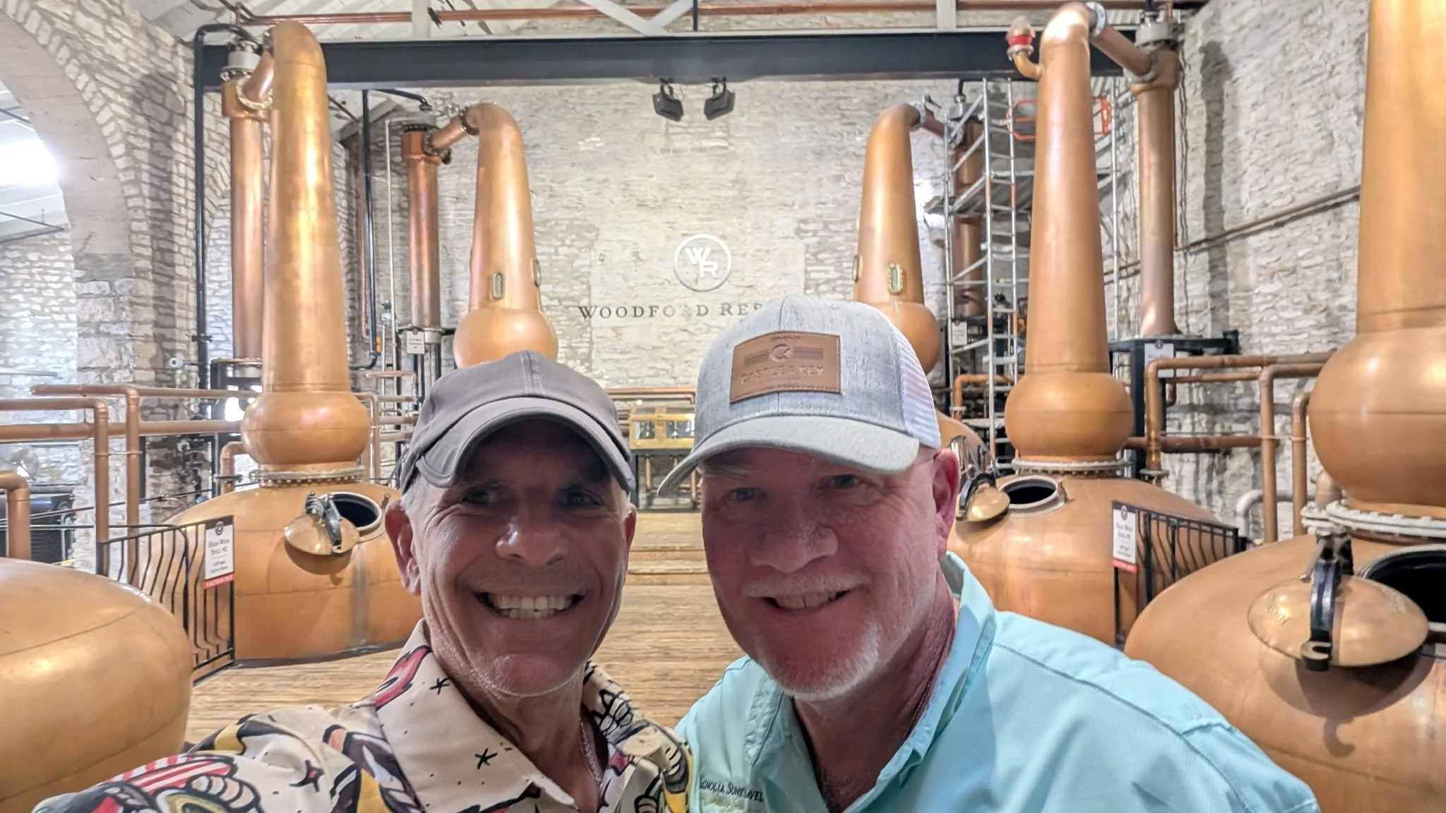 Distillery copper pot stills