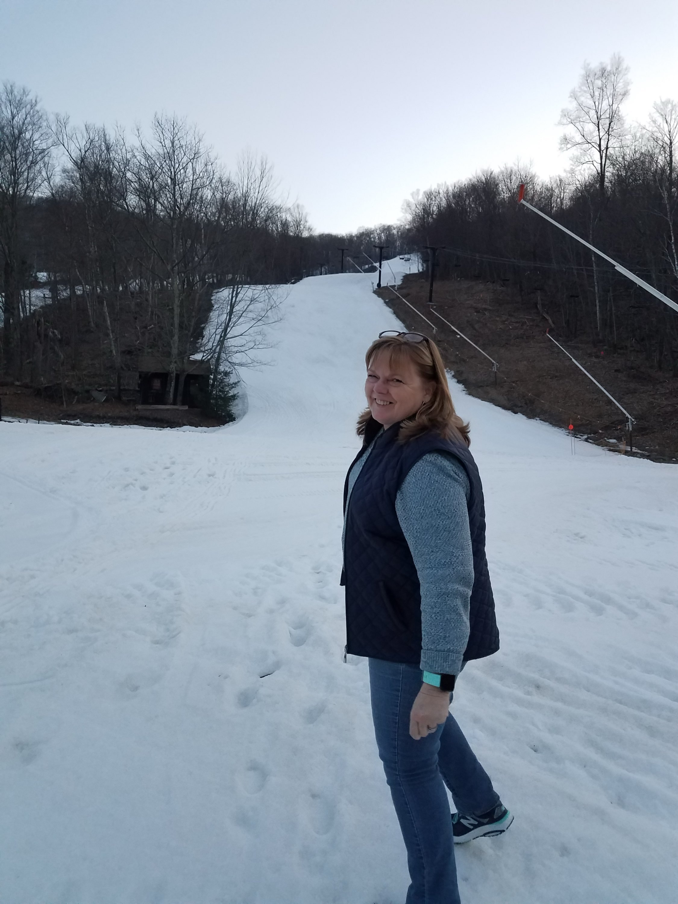 Jayne's First Snow, Late-Season Snow at Catamount - Hillsdale, NY