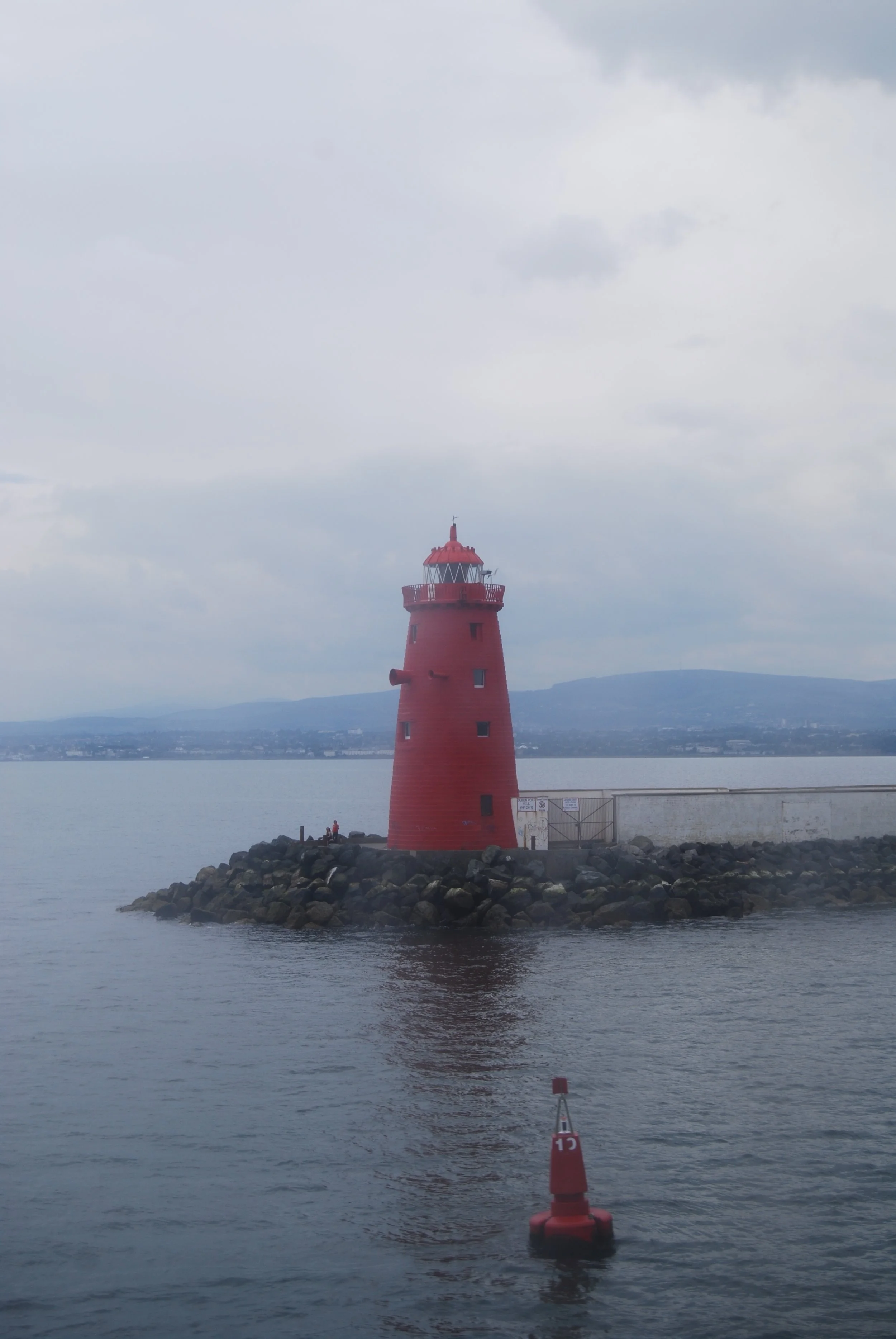 A Lighthouse Viewed from the Ferry from Wales to Dublin