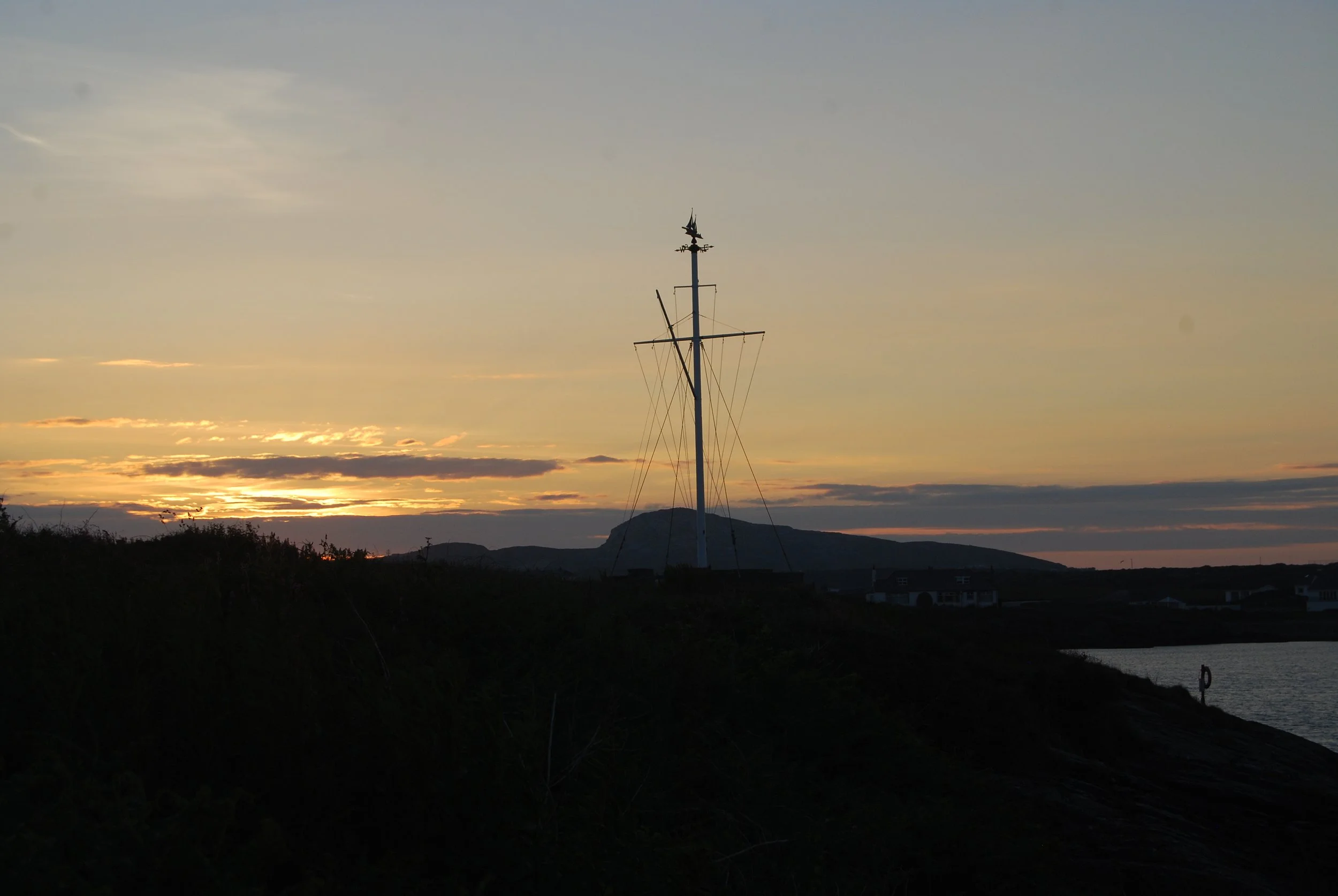 Sunset over Holyhead, Wales