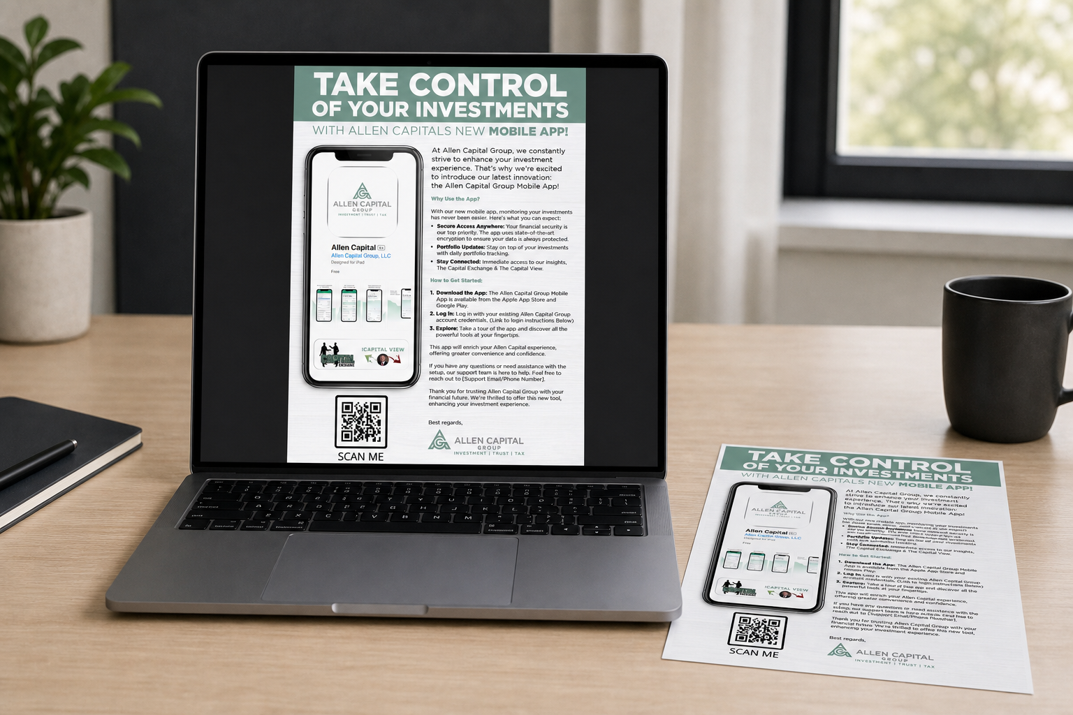 Mobile Site ad for Allen Capital Group
