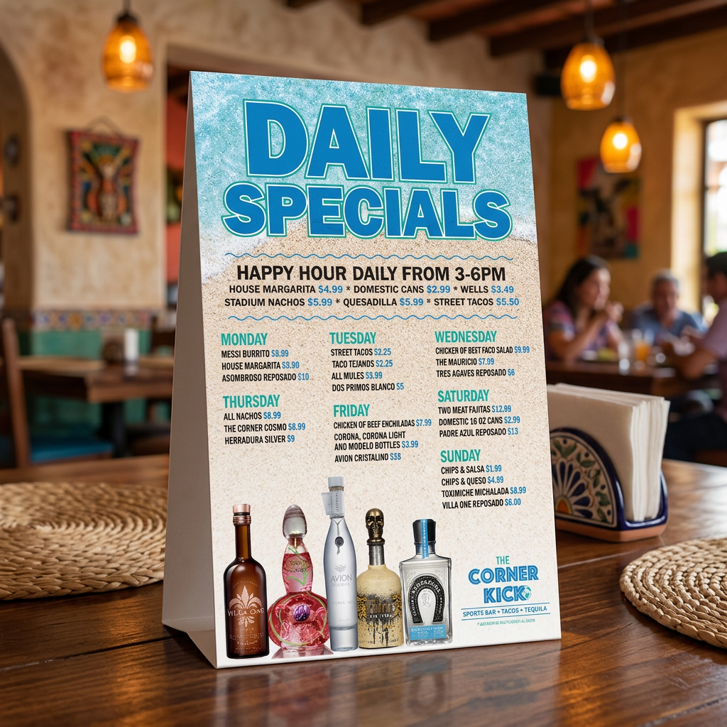 Weekly Special Advertisement for Corner Kick