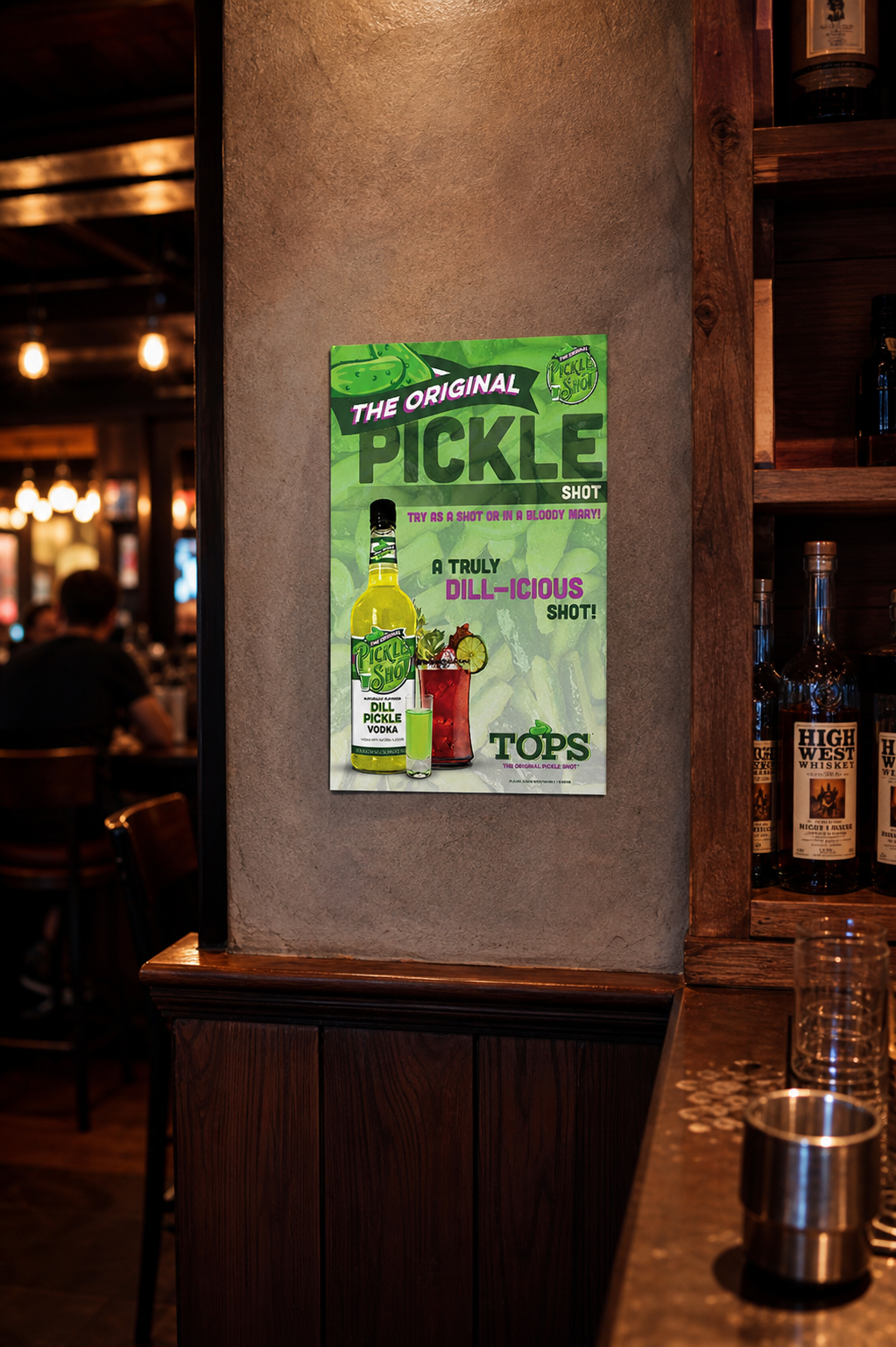 Pickle Shot Vodka Poster Design