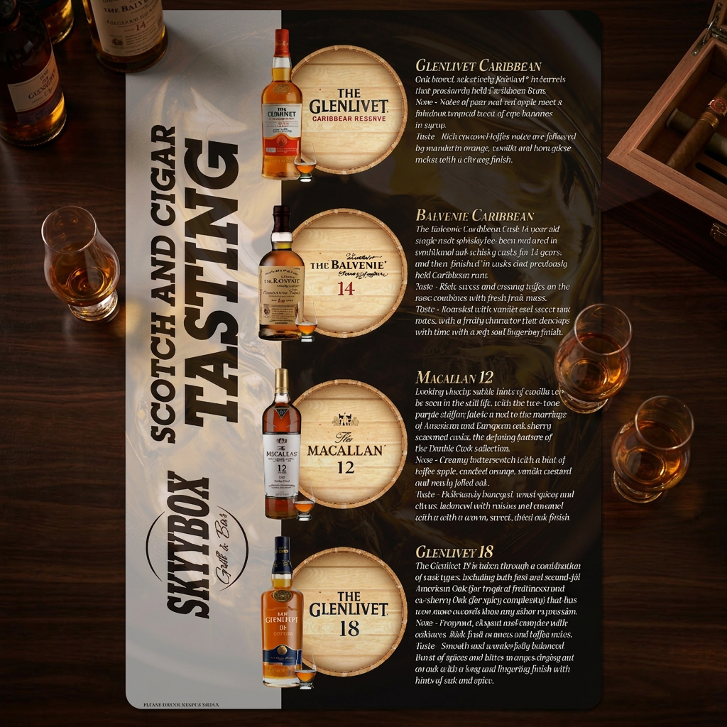 Skyybox Scotch Tasting Mat