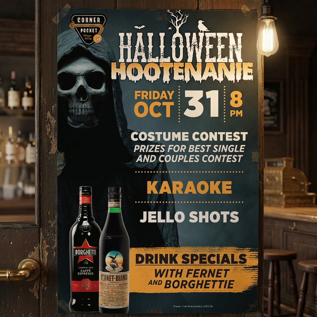 Halloween Poster with Spirit Feature