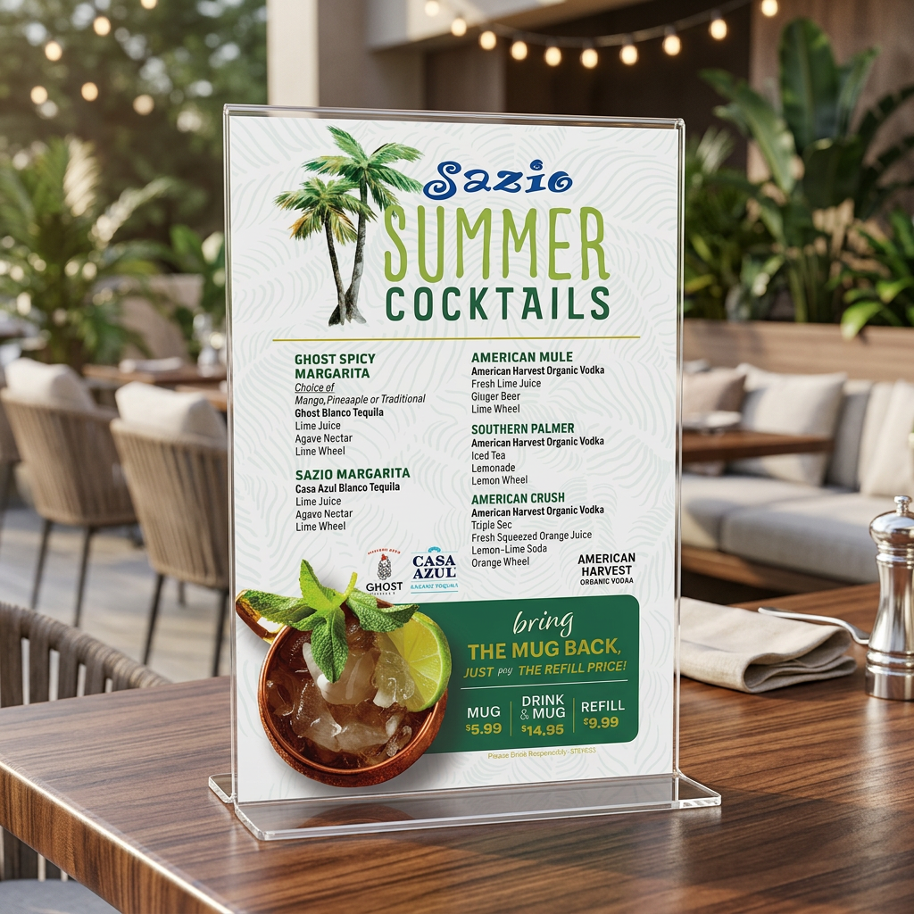 Sazio Summer Cocktails