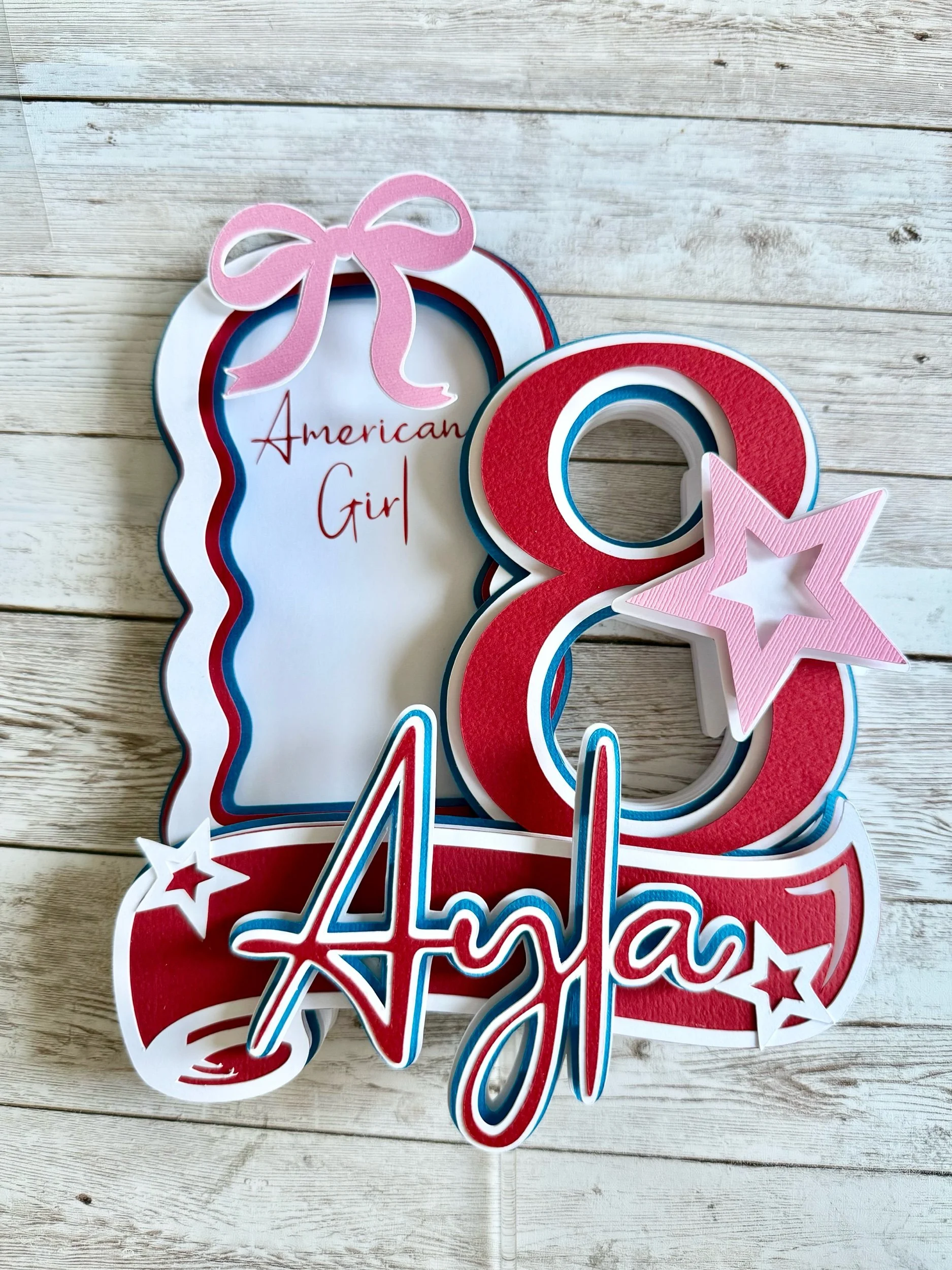 American Girl Cake Topper