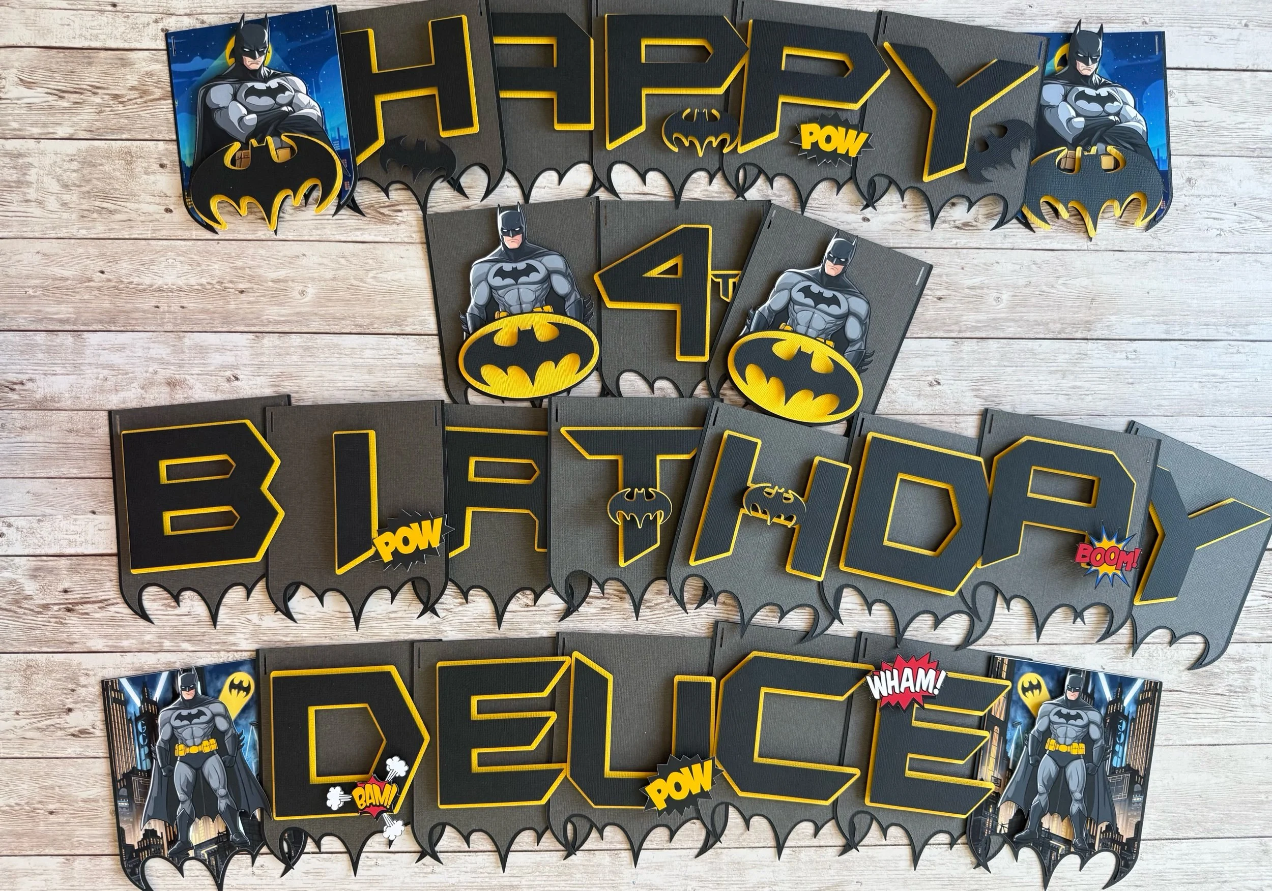 Bat Birthday Banner