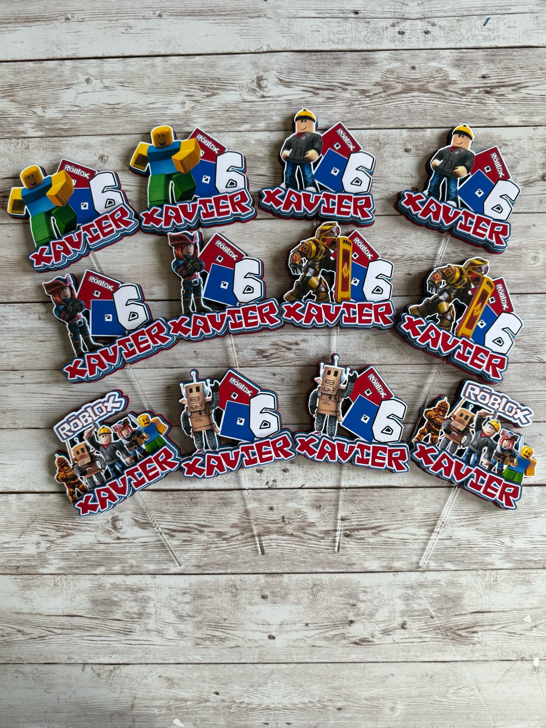 Blox Cupcake Toppers