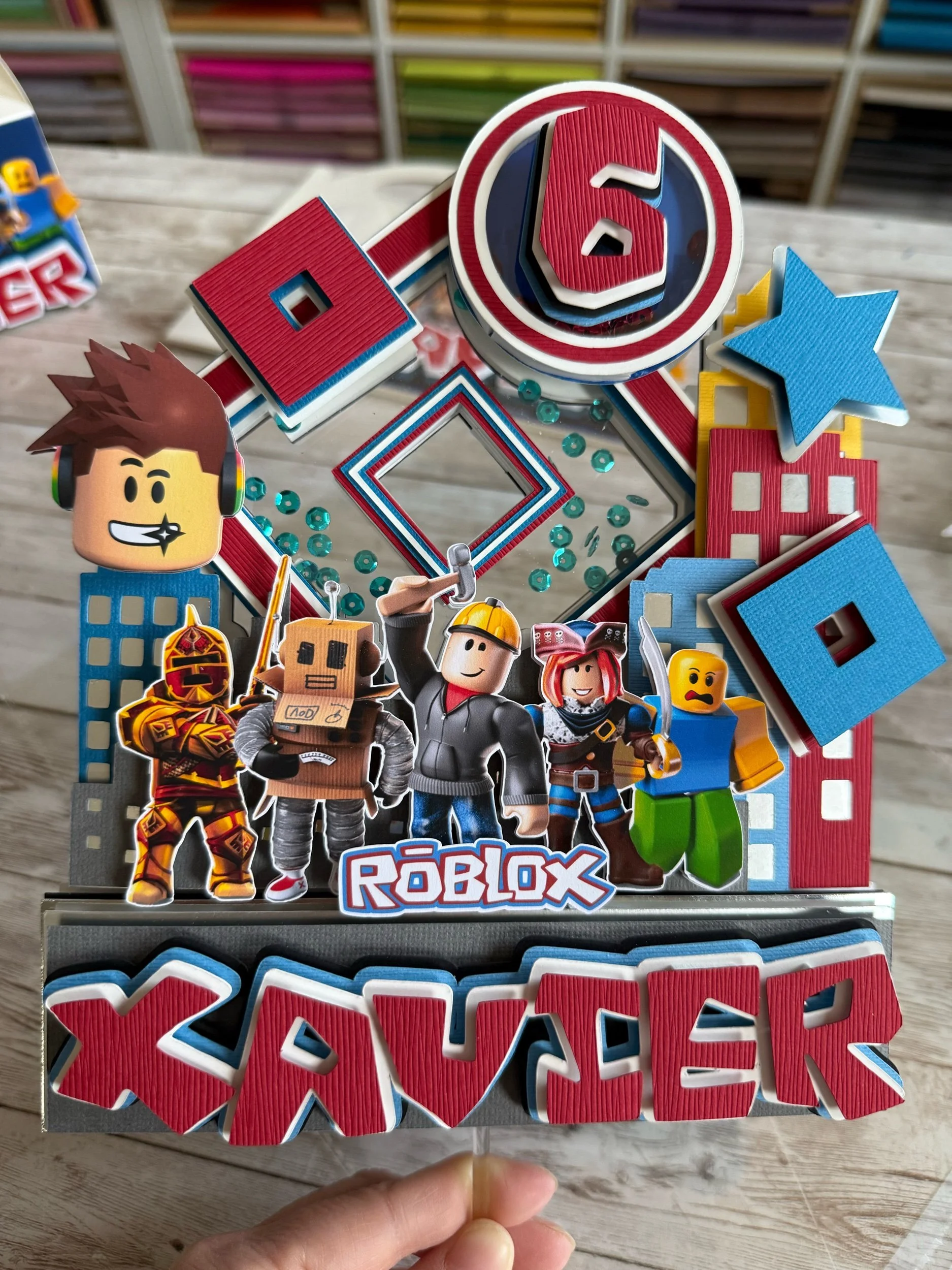 roblox  shaker cake topper