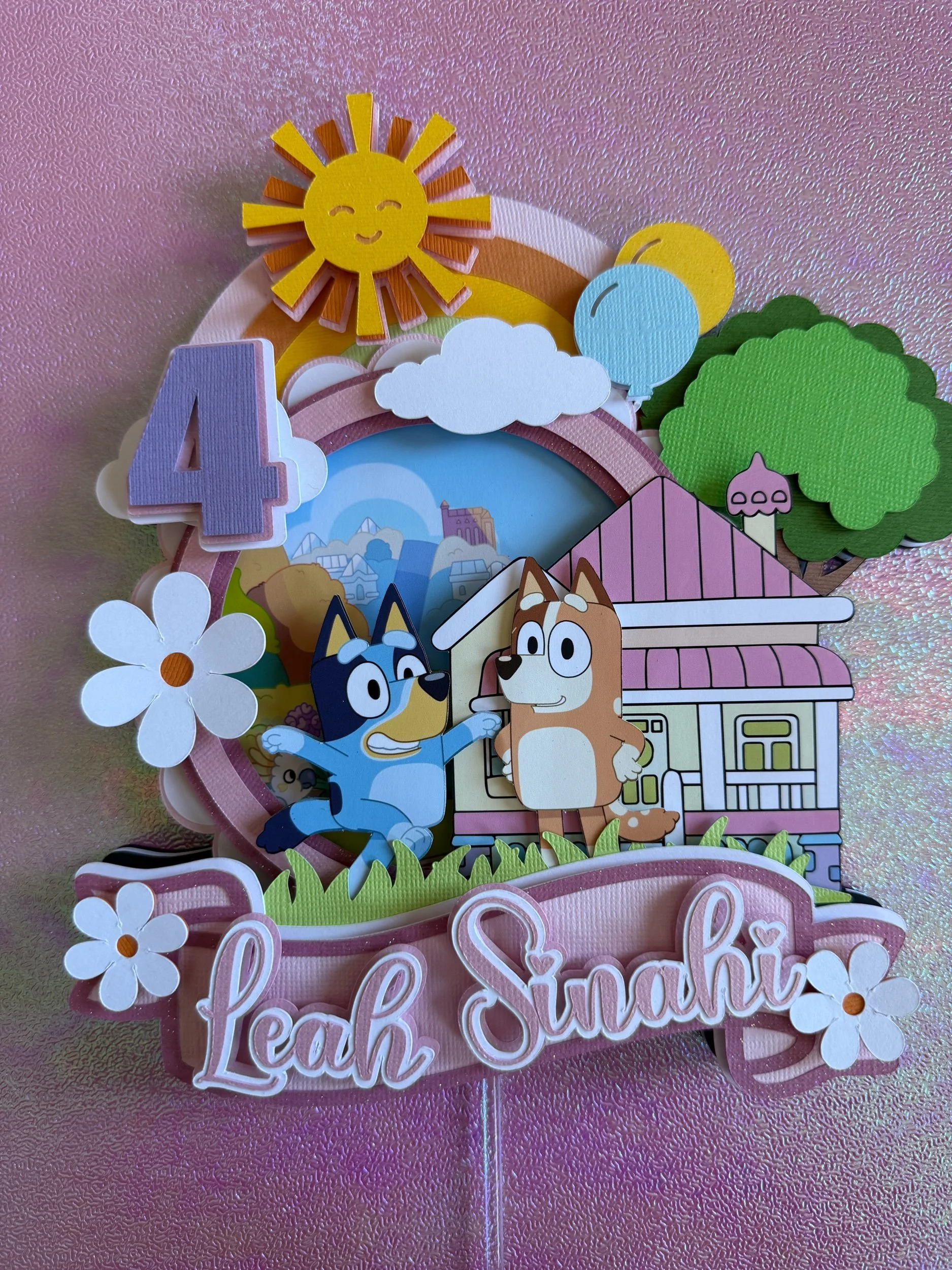 bluey cake topper