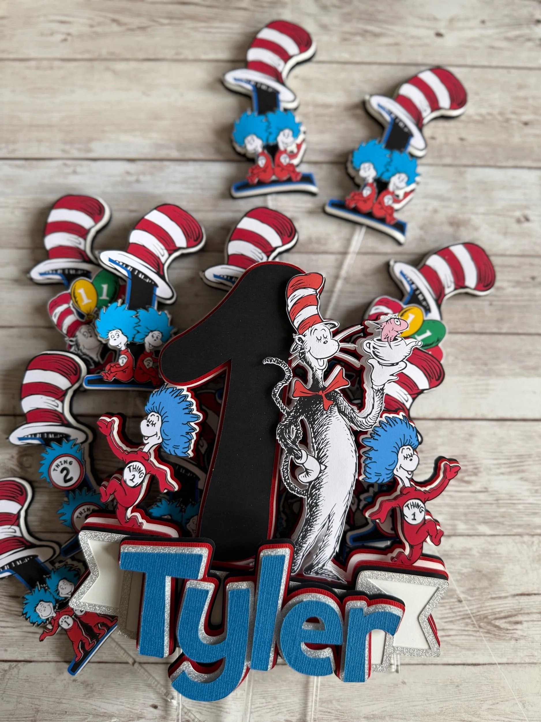 Cat In The Hat Cake Topper