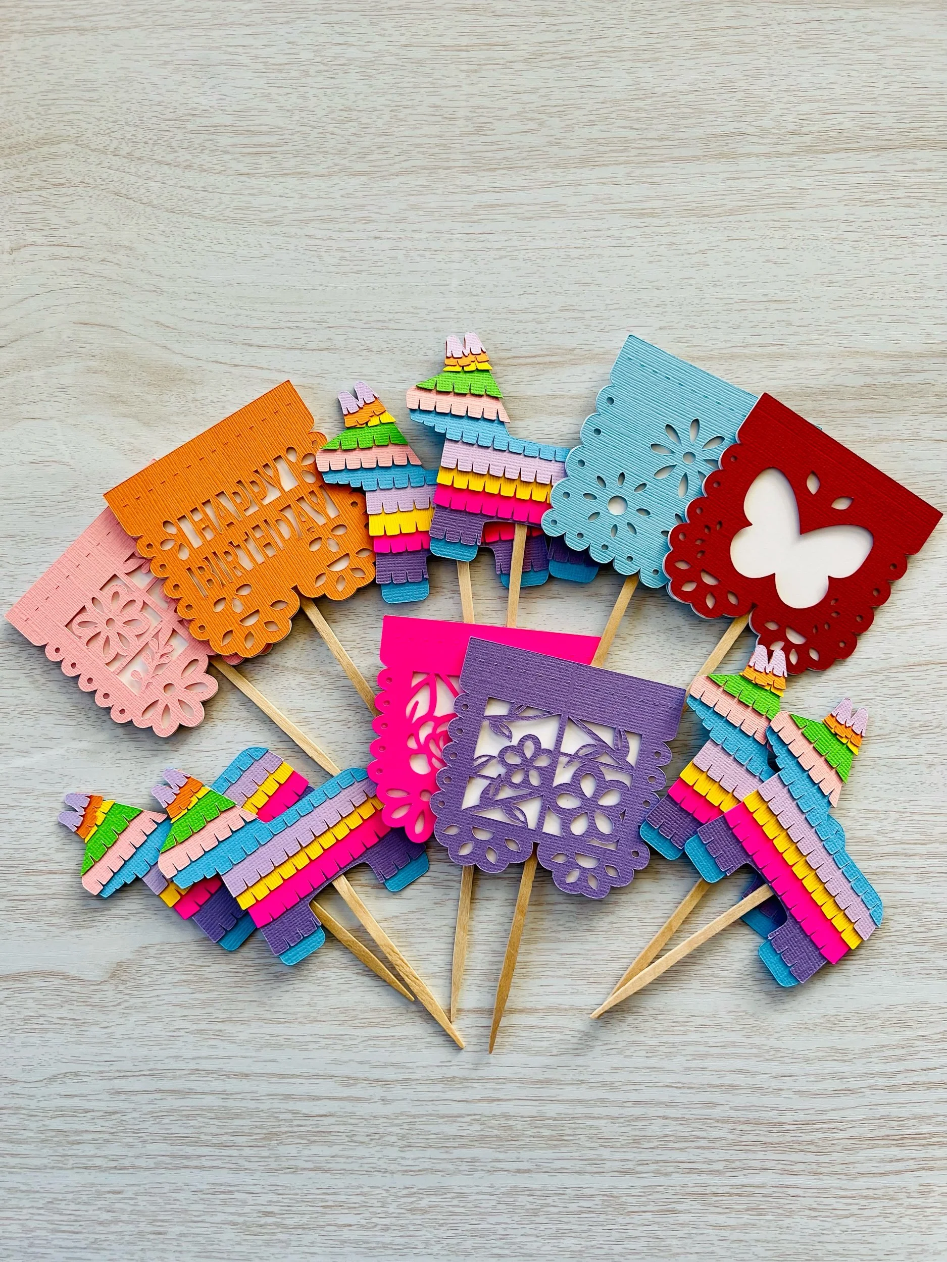 fiesta cupcake topper