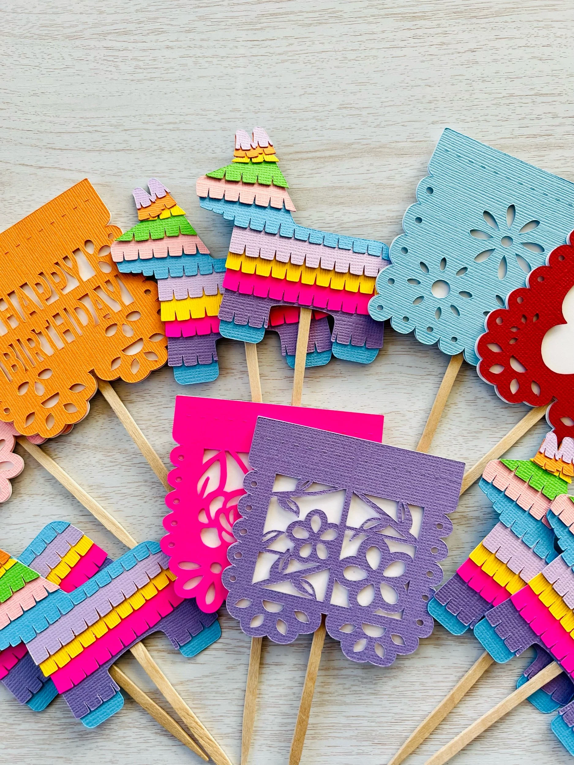5 de mayo cupcake toppers