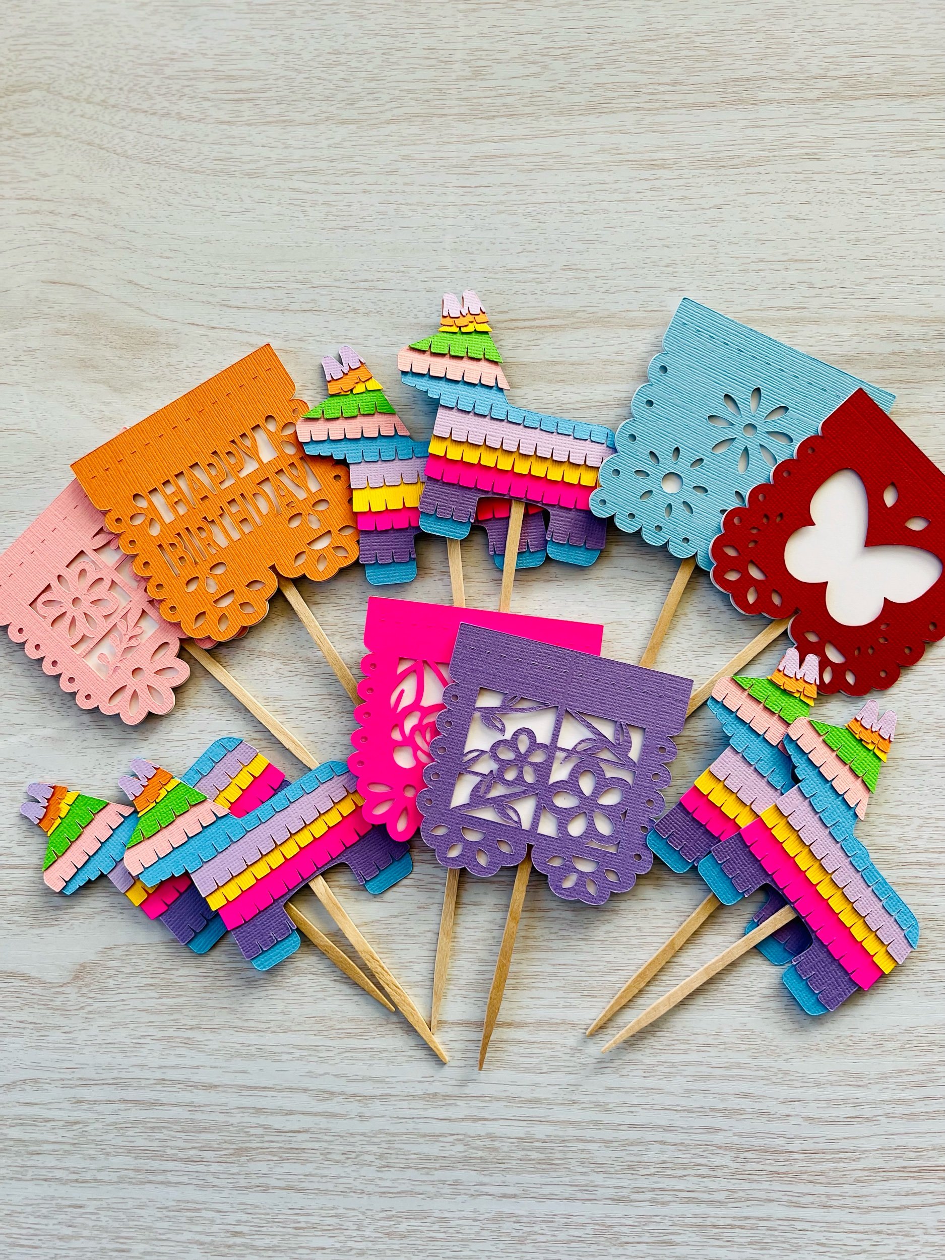 Fiesta Cupcake Toppers